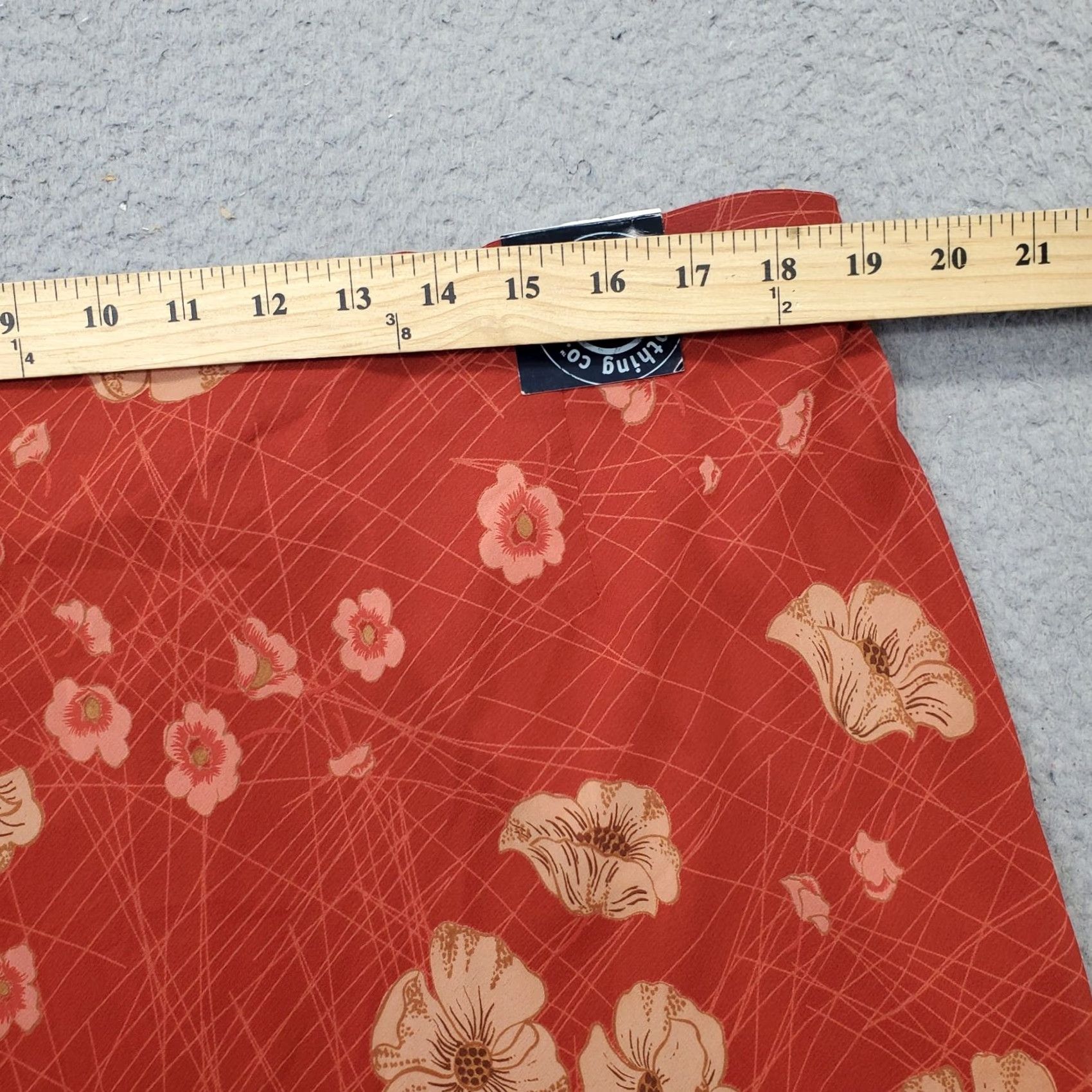 Vintage Venezia Womens Skirt 22/24 A-Line Multi Floral Lined Elastic Waist Short 100% Polyester Size 40" / US 18 - 5 Thumbnail