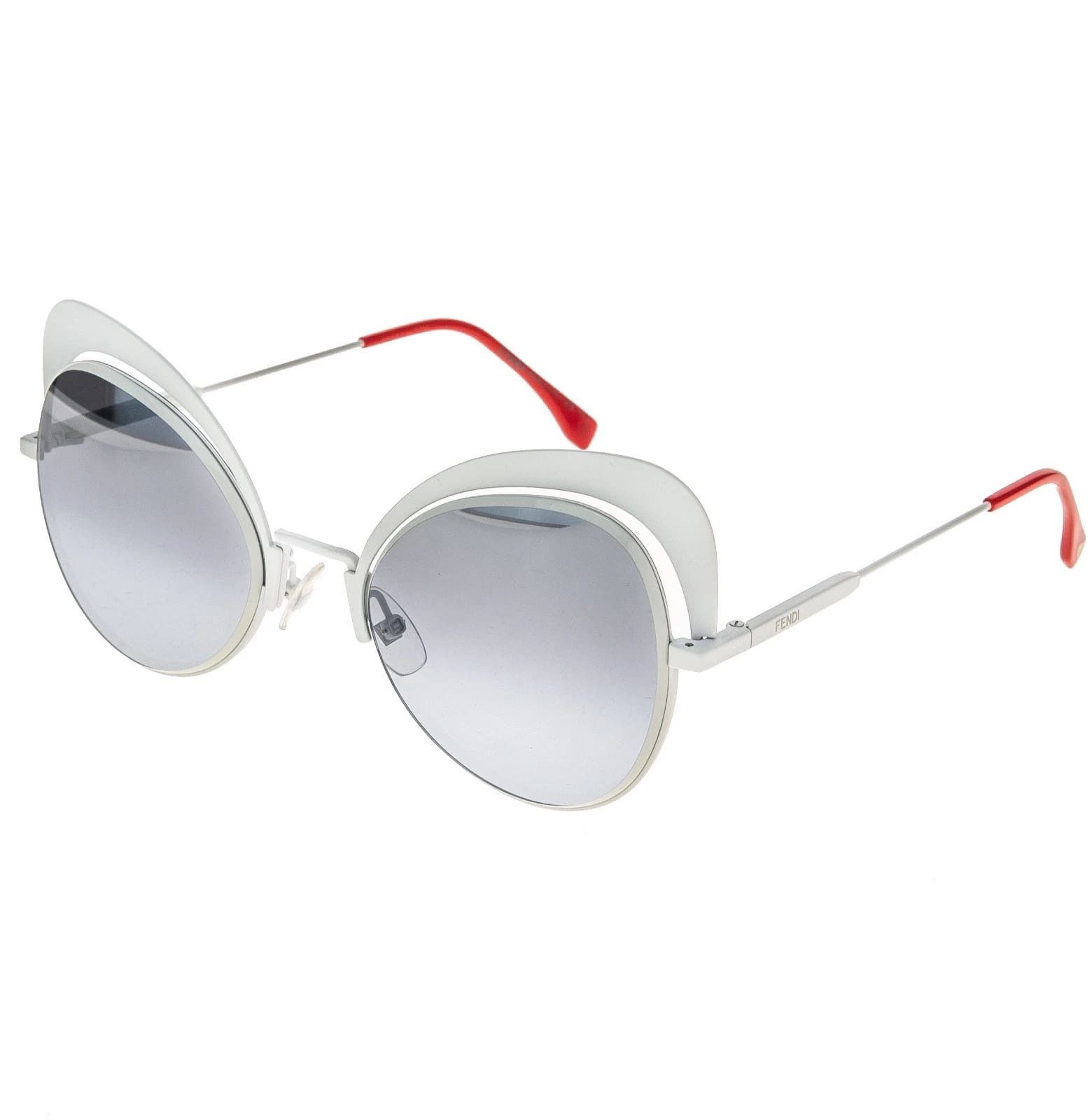 Fendi FENDI FF0247S 0247 EYESHINE White Coral Mirrored Sunglass Size ONE SIZE - 7 Thumbnail