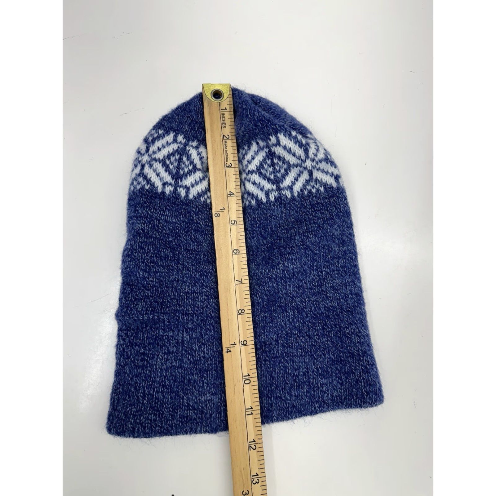 Vintage Unbranded Womens Beanie Hat Blue White Snowflake Knit Pull On Winter Accessories Womens Beanie Hats Size ONE SIZE - 7 Thumbnail