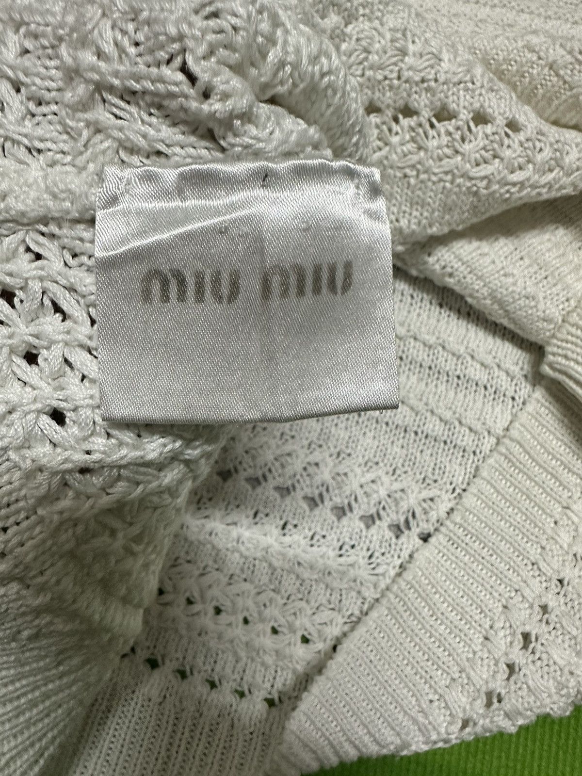 Miu Miu Miu miu crochet top knit Size S / US 4 / IT 40 - 4 Thumbnail