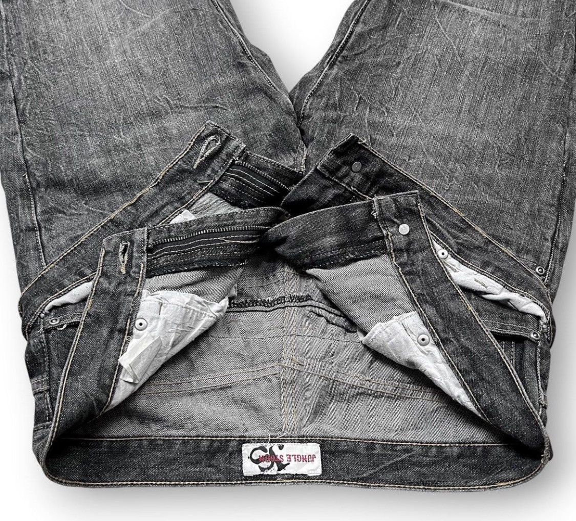 Isamu Katayama Backlash Vtg Y2K jungle storm double waist jeans Size US 29 - 5 Thumbnail