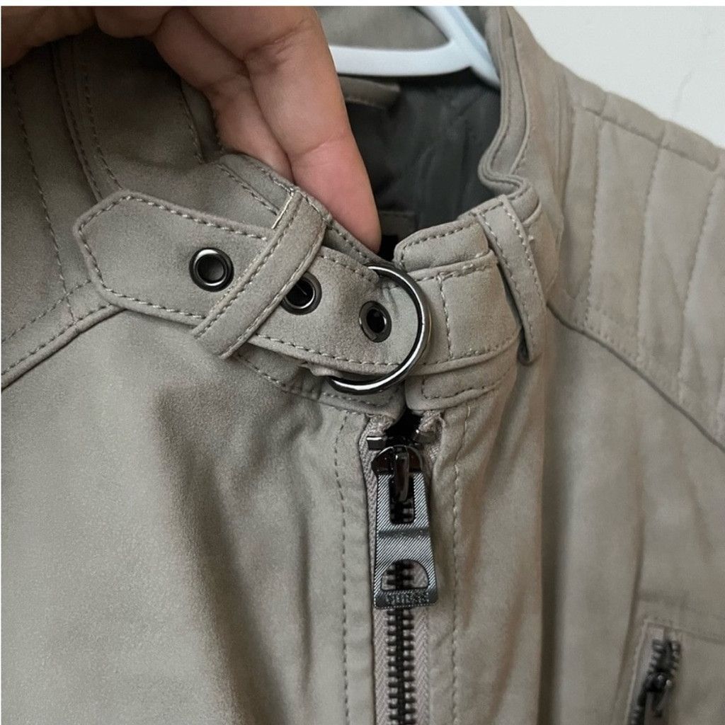 Guess Guess NWT Men's Grey motorcycle drew suedes Jacket size XS Size US XS / EU 42 / 0 - 3 Thumbnail