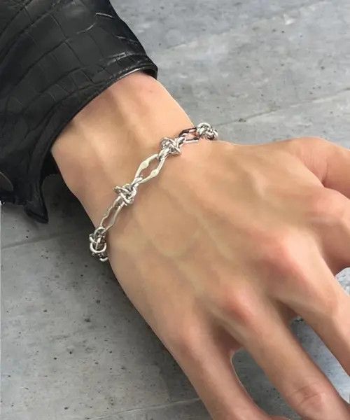Other Barbed Wire Bracelet, Silver Thorn Bracelet Size ONE SIZE - 3 Thumbnail