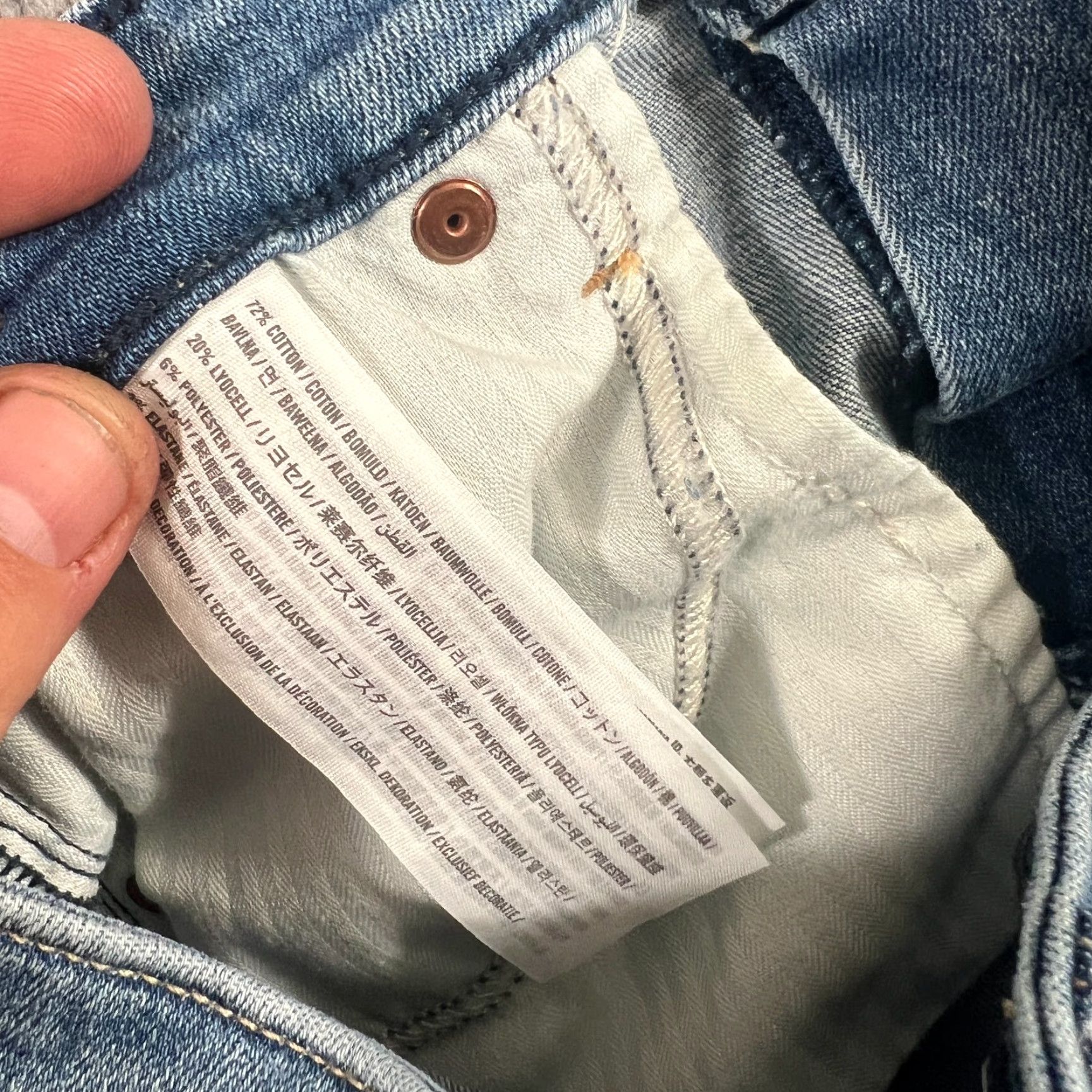 Abercrombie & Fitch VINTAGE Abercrombie & Fitch Jeans Women 6 Reg Blue Denim Simone High Rise Skinny 28 Mens? Size 28" / US 6 / IT 42 - 7 Thumbnail
