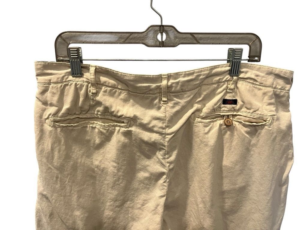 Faherty Faherty Linen Blend Khaki Chino Shorts Men's Size 35 Size US 35 - 5 Thumbnail