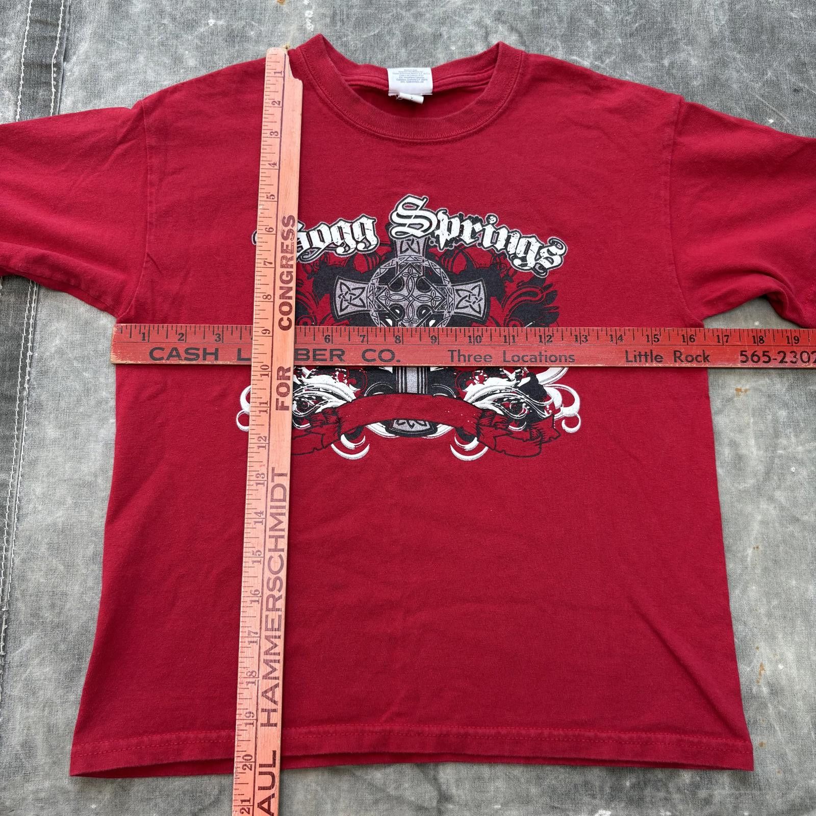 Gildan Vintage Y2K Affliction Cross Jesus Grunge Women’s Baby Tee Size S / US 4 / IT 40 - 3 Thumbnail