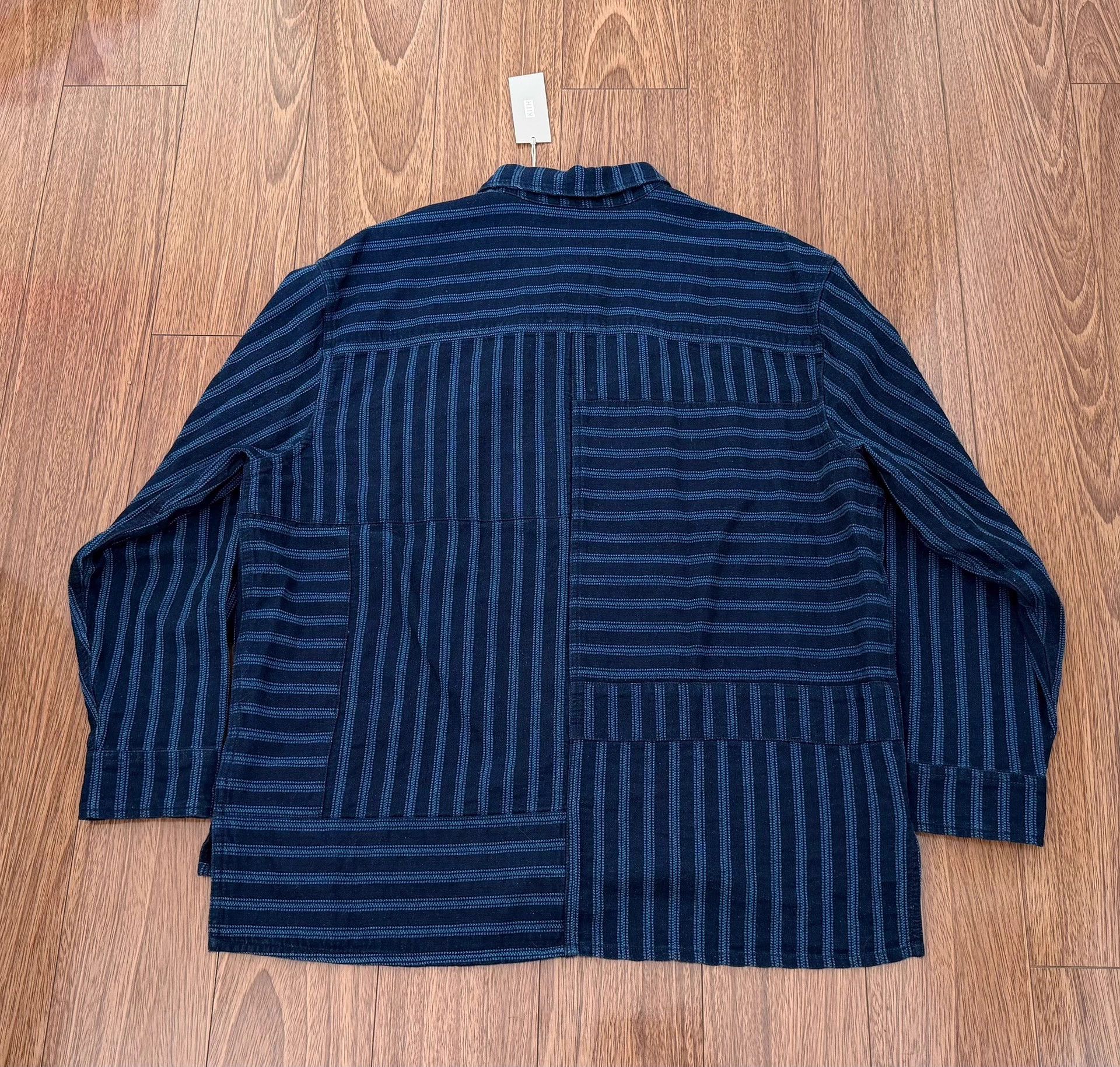 Kith KITH Tristan Henley Luster Stripe Panel LS Shirt M New Size US M / EU 48-50 / 2 - 2 Thumbnail
