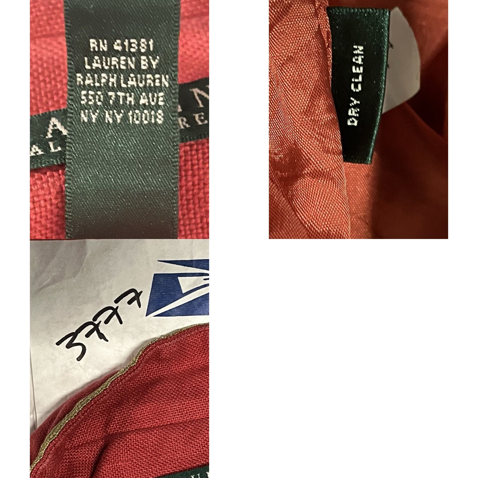 Ralph Lauren Lauren Ralph Lauren Blazer Women 14 Red 100% Linen Short Jacket Coat Solid Woven Classic Preppy Regular Country China Size XL / US 12-14 / IT 48-50 - 8 Thumbnail