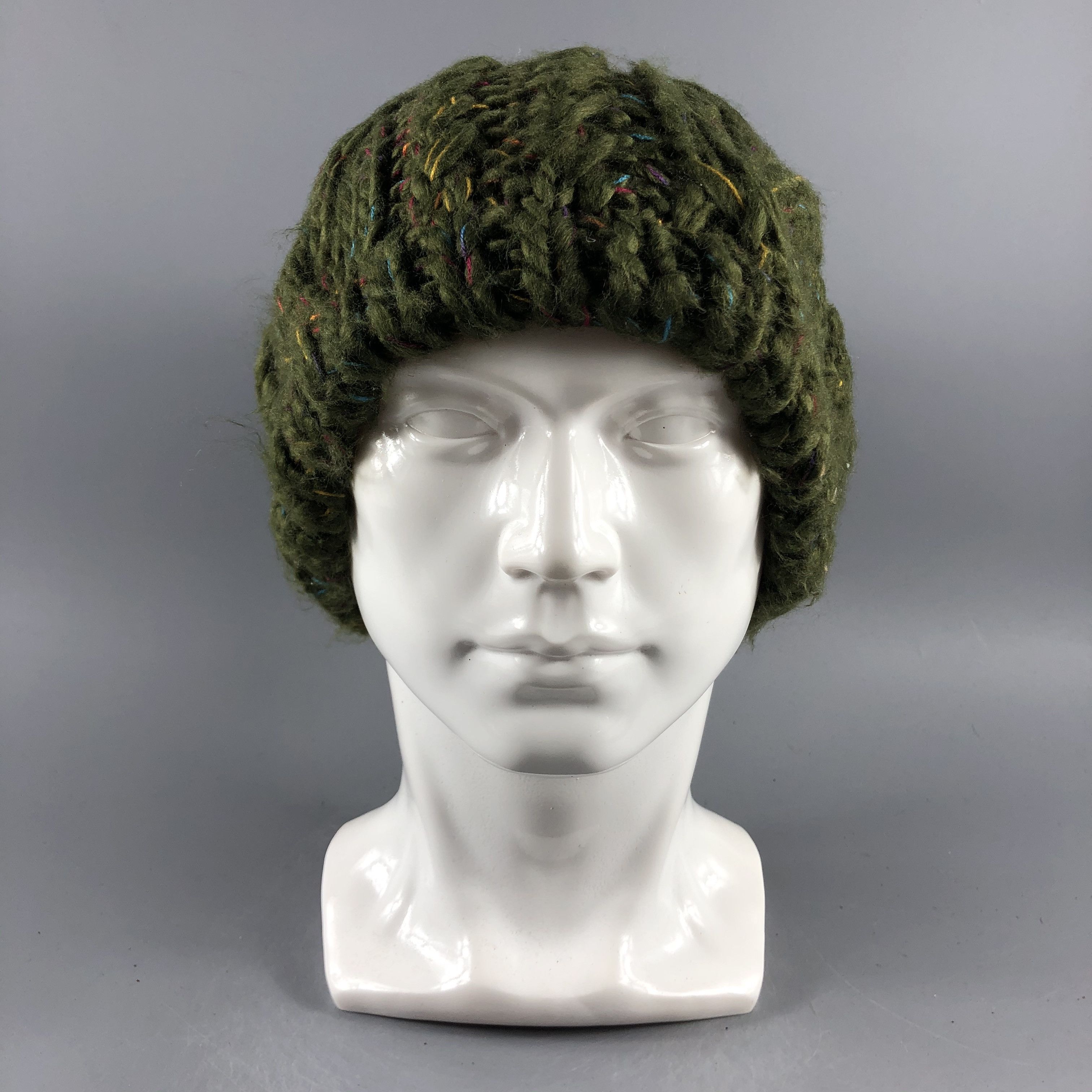 Japanese Brand × Vintage Aran Isle PomPom Beanie Snow Hat Snow Cap -D588 Size ONE SIZE - 2 Thumbnail