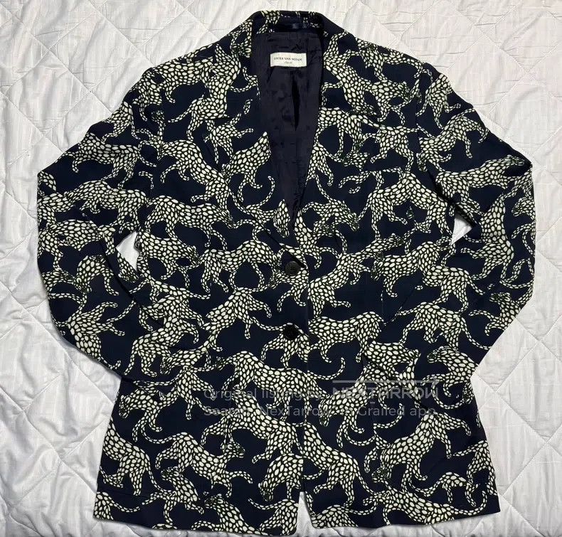 Dries Van Noten Dries Van Noten Leopard Printed Blazer Size S / US 4 / IT 40 - 5 Thumbnail