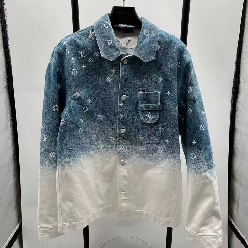 Louis Vuitton Louis Vuitton Blue Starry Sky Gradient Vintage Denim Jacket Size US S / EU 44-46 / 1 - 1 Thumbnail