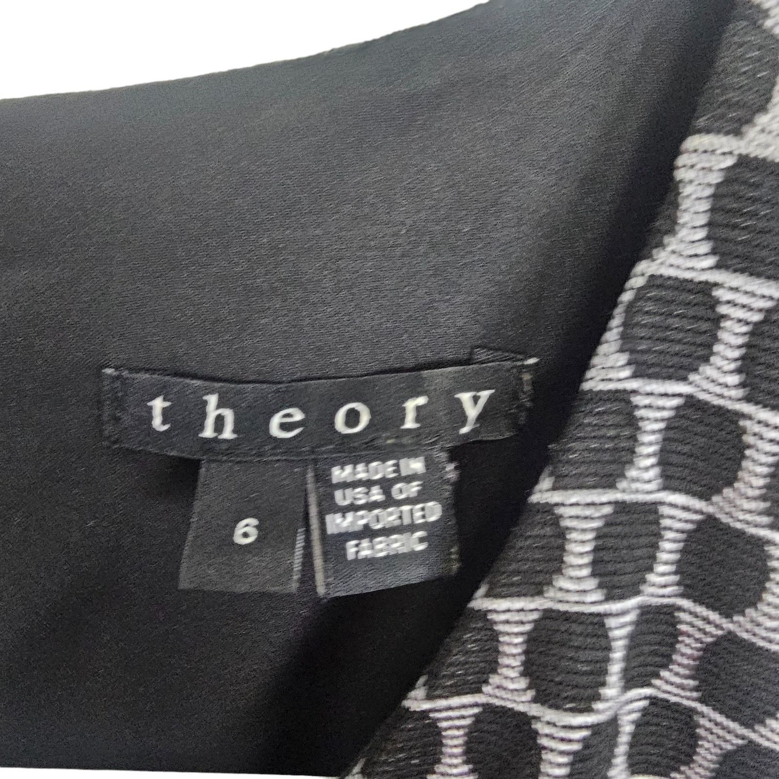Theory Theory Womens Trekana Compas Knit Fit Flare Sz 6 Polka Dot Size M / US 6-8 / IT 42-44 - 6 Thumbnail