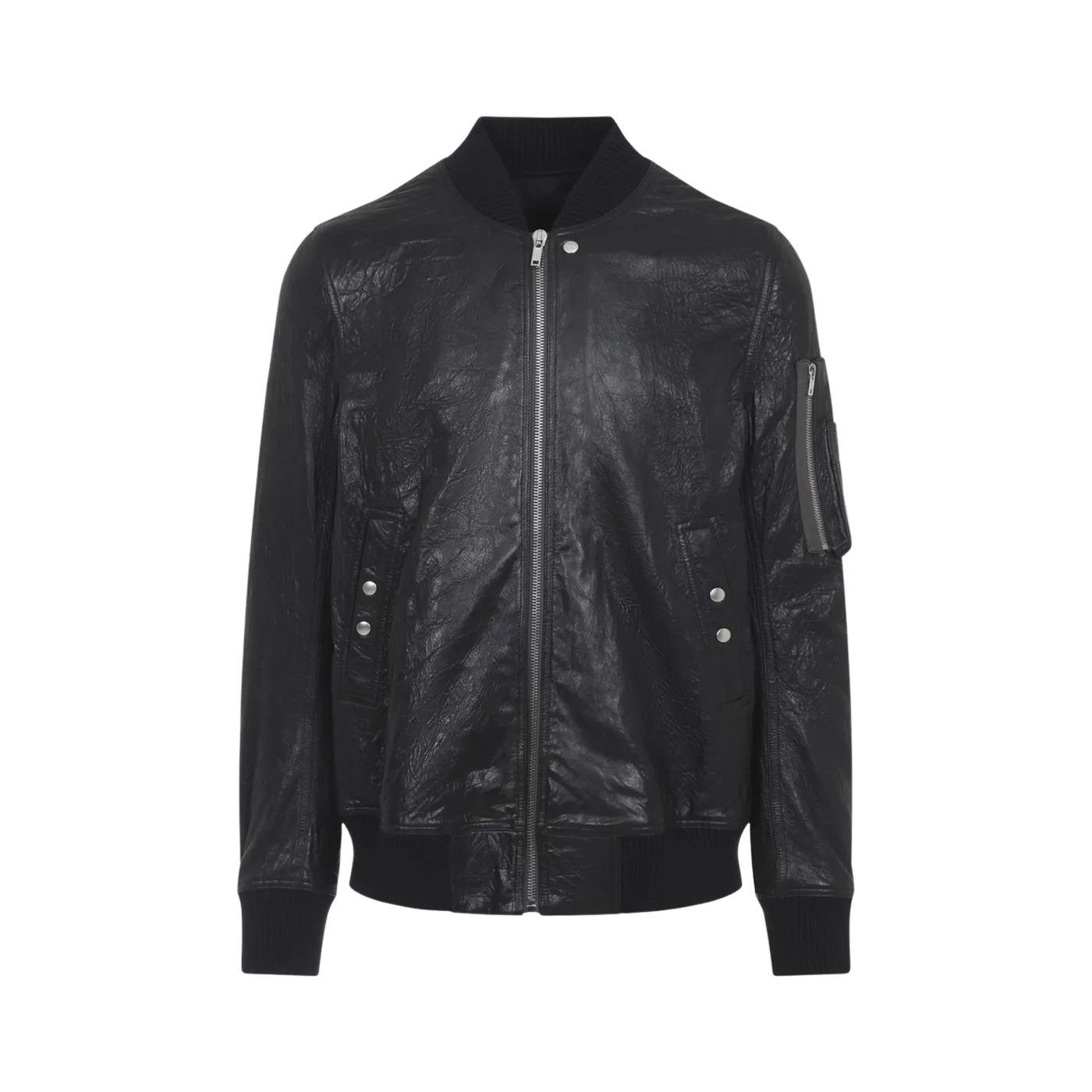 Rick Owens RICK OWENS Temple Black Classic Flight Jacket New & Authenti Size US M / EU 48-50 / 2 - 1 Thumbnail