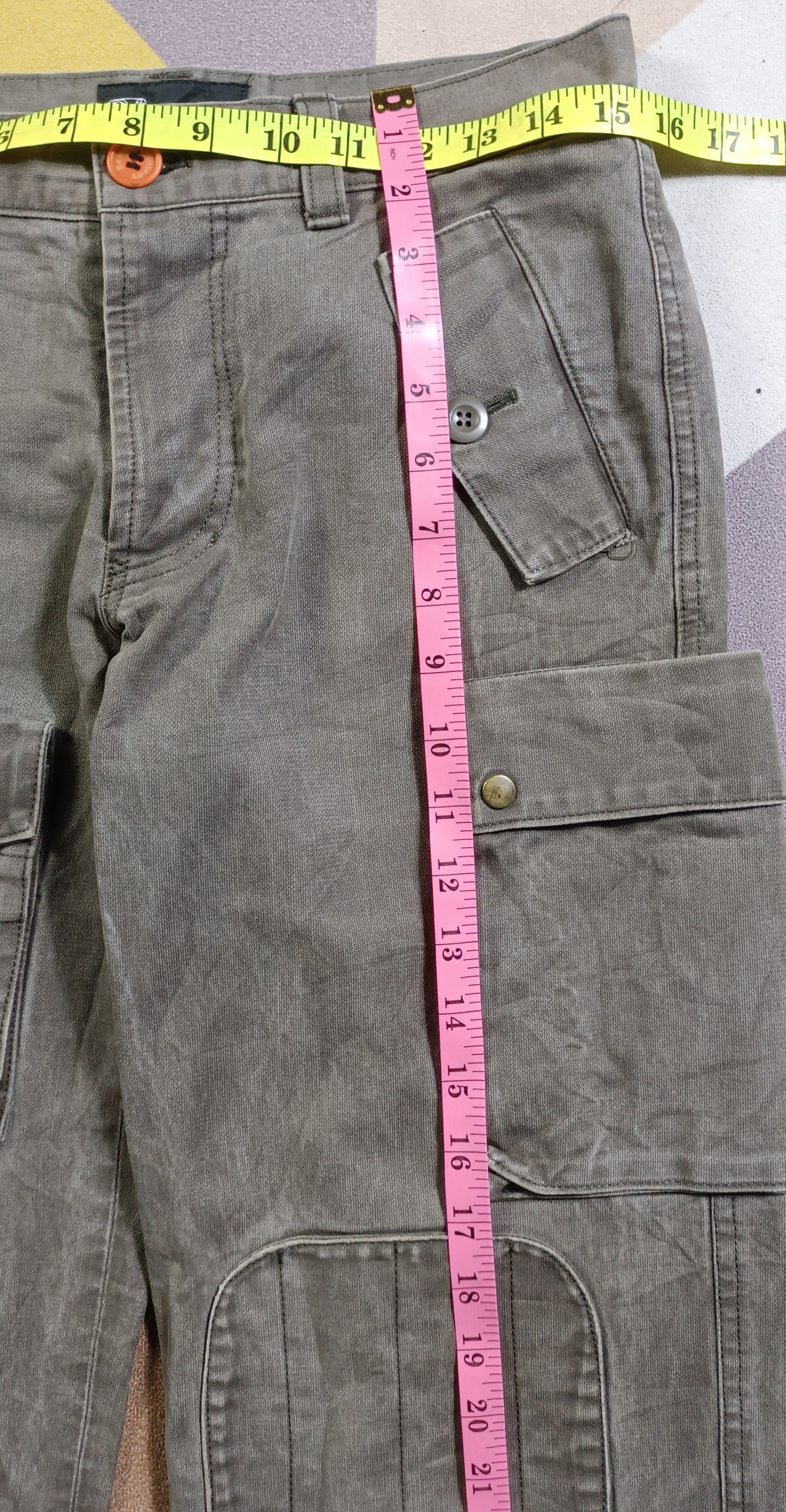 14th Addiction × Henry Cotton's × KMRii Vintage🔥Henry Cottons "Luva Tram"Tactical Multi Pocket Size US 31 - 18 Thumbnail
