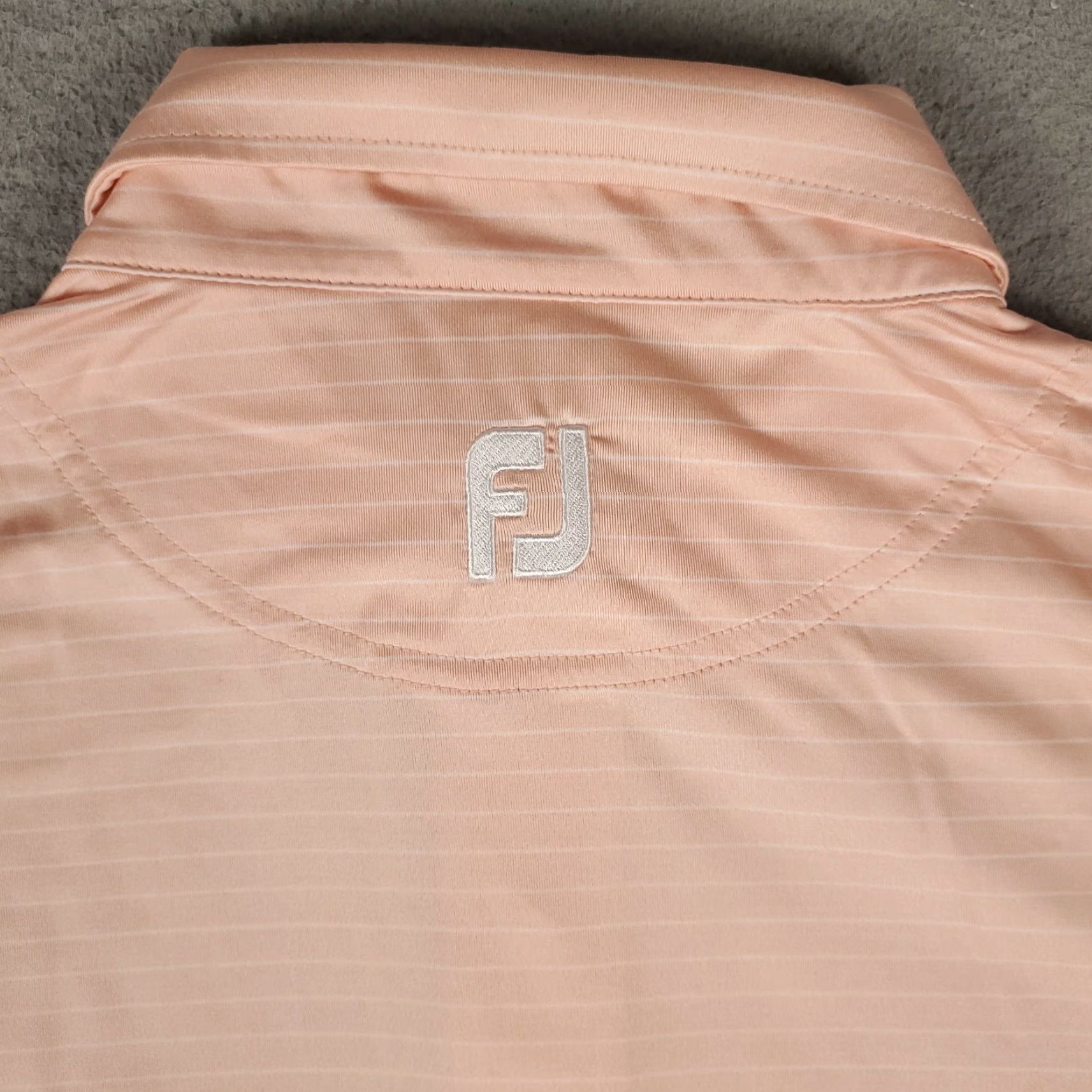 Footjoy FootJoy Polo Shirt Mens Size Medium Peach Striped Orange Color polo shirt FootJoy Shirt Medium Striped Peach Orange Color Mens Size Size US M / EU 48-50 / 2 - 4 Thumbnail