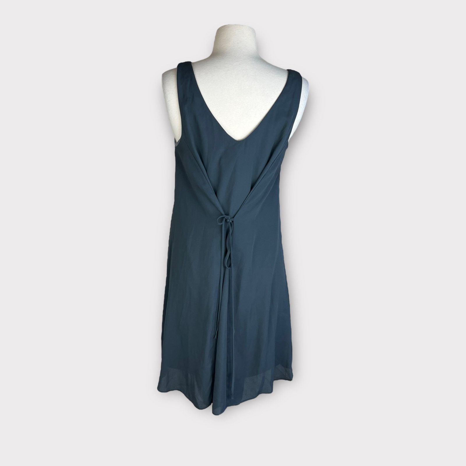Nordstrom Coveted Clothing | Sheer Gray Shift Dress | Small Size S / US 4 / IT 40 - 3 Thumbnail
