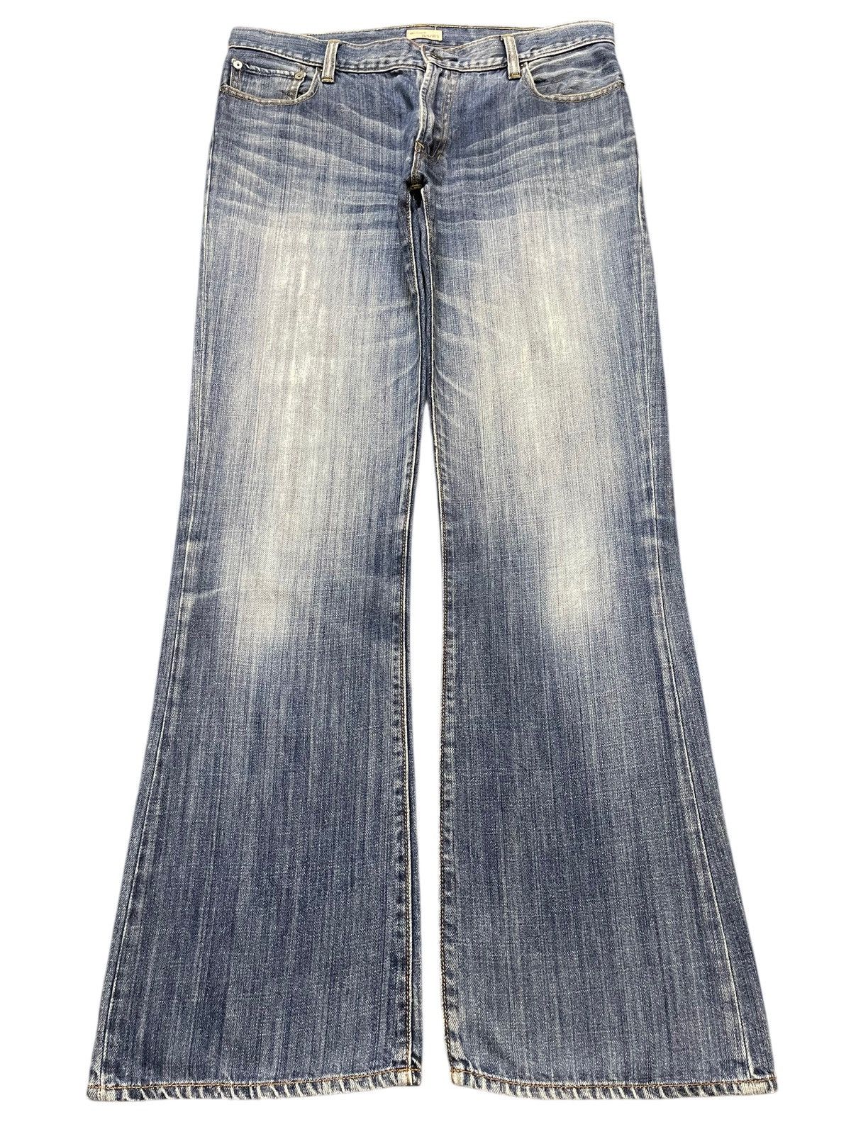Gap Vintage Gap Blue Faded Wash Whisker Wide Leg Baggy Jeans Size US 34 / EU 50 - 1 Thumbnail