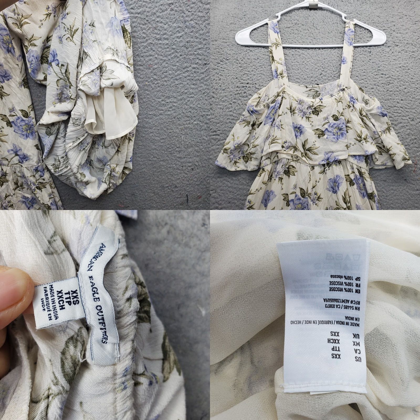 American Eagle Outfitters American Eagle Outfitters Jumpsuit Women 2XS Multicolor Floral Cinch Waist Wide Strap Sleeveless Casual Size 24" / US 00 / IT 34 - 8 Thumbnail