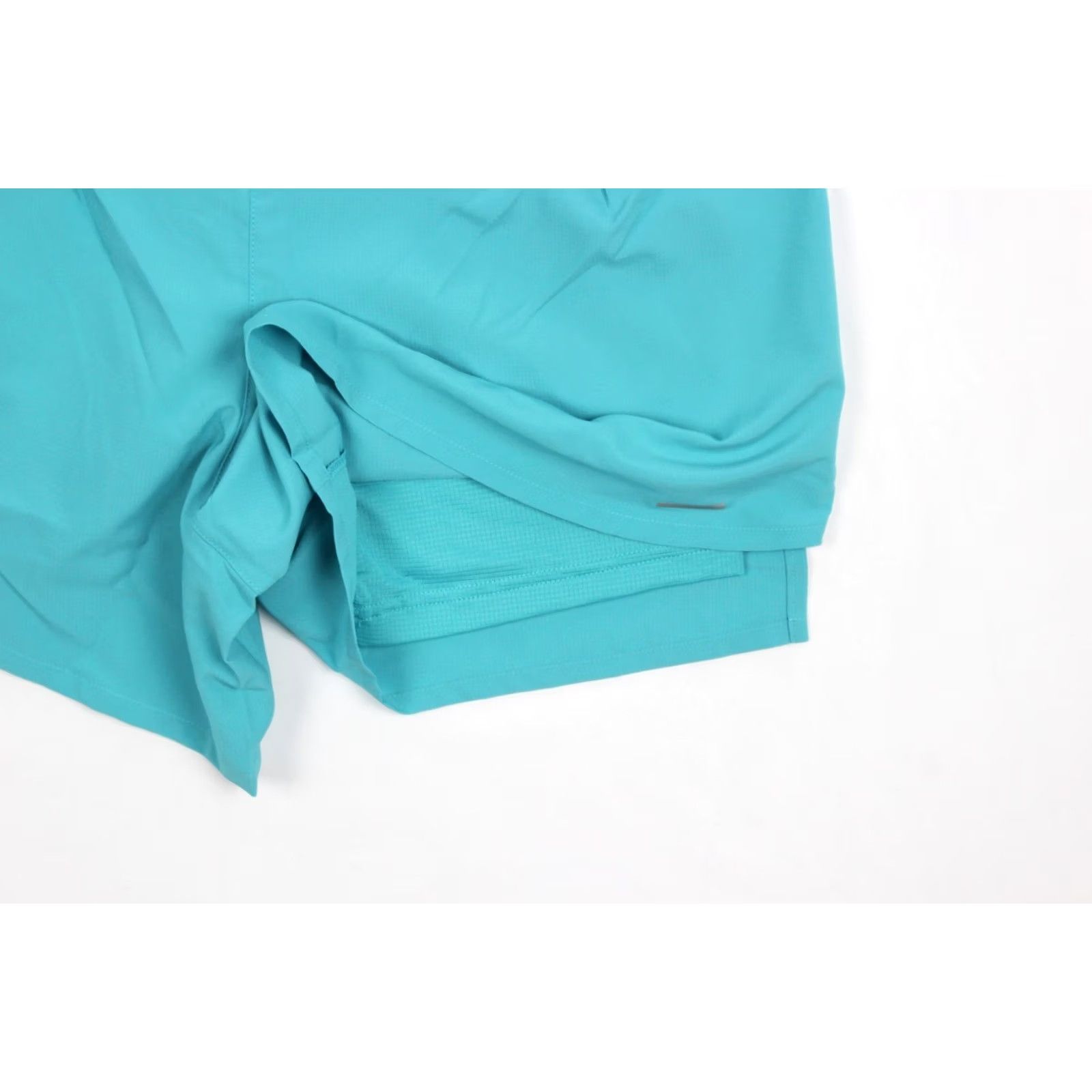 Nike Nike Stride Men's Dri-FIT 5" 2-in-1 Running Shorts L Dusty Cactus Blue, Pockets, Lightweight, Pockets, Regular Rise, Inseam 5" Size US 33 - 4 Thumbnail