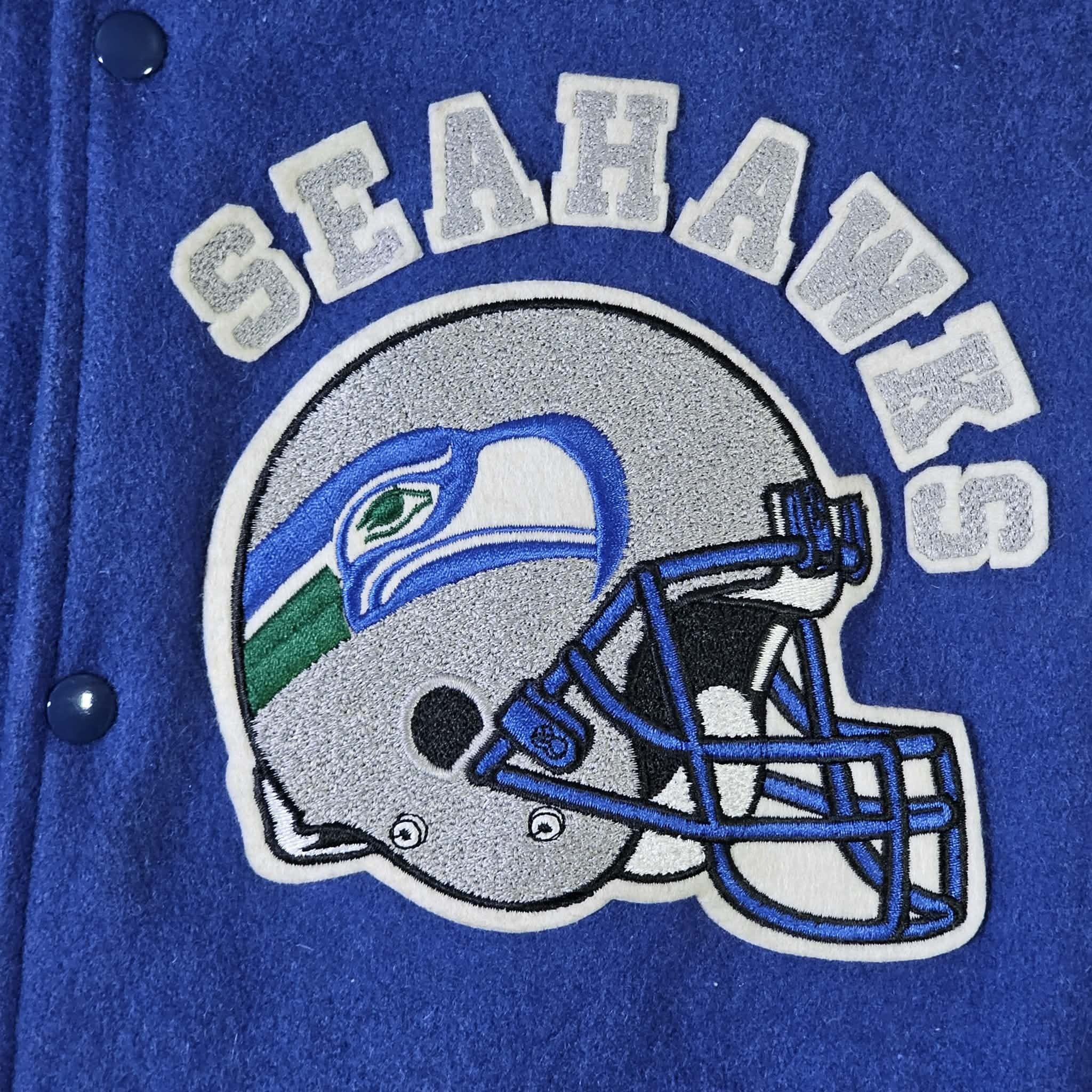 Chalk Line Seattle Seahawks Vintage 80s Chalk Line Varsity Jacket Size US L / EU 52-54 / 3 - 4 Thumbnail