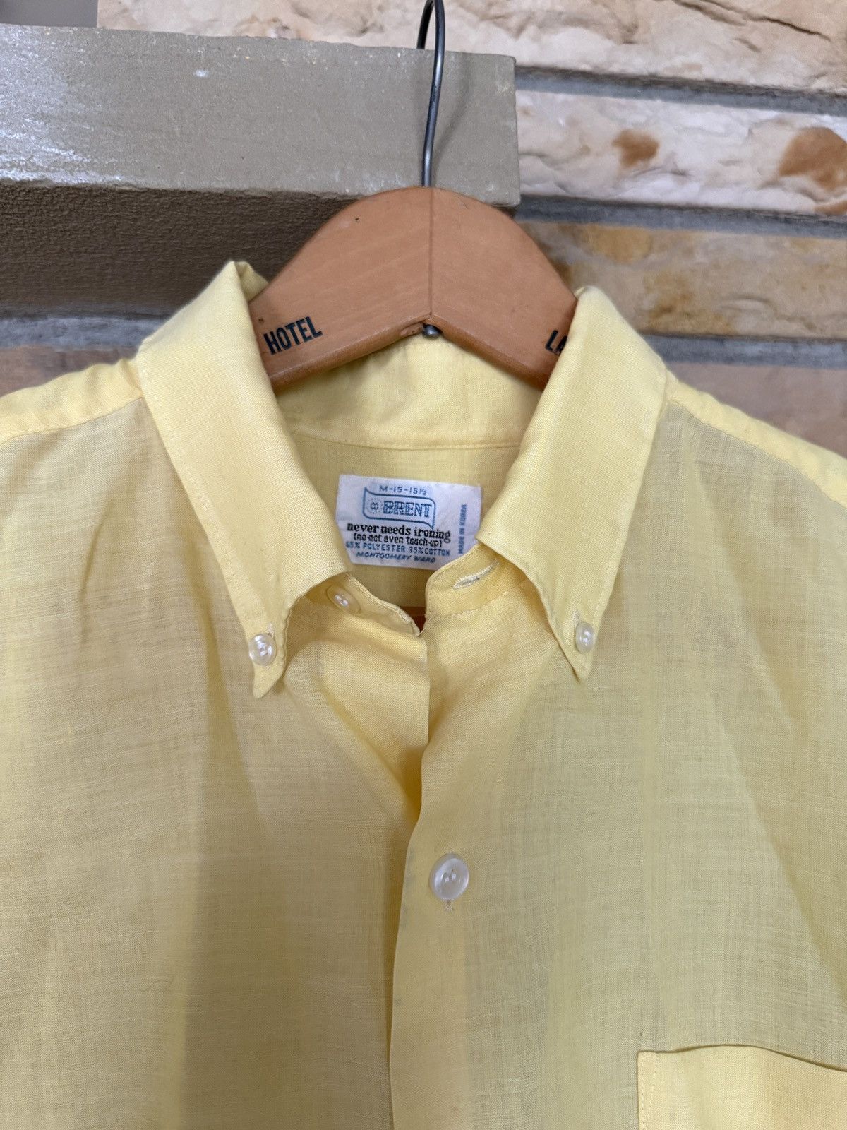 Vintage Vintage 60s Brent Montgomery Ward Button Down Collared Shirt Size US M / EU 48-50 / 2 - 4 Thumbnail
