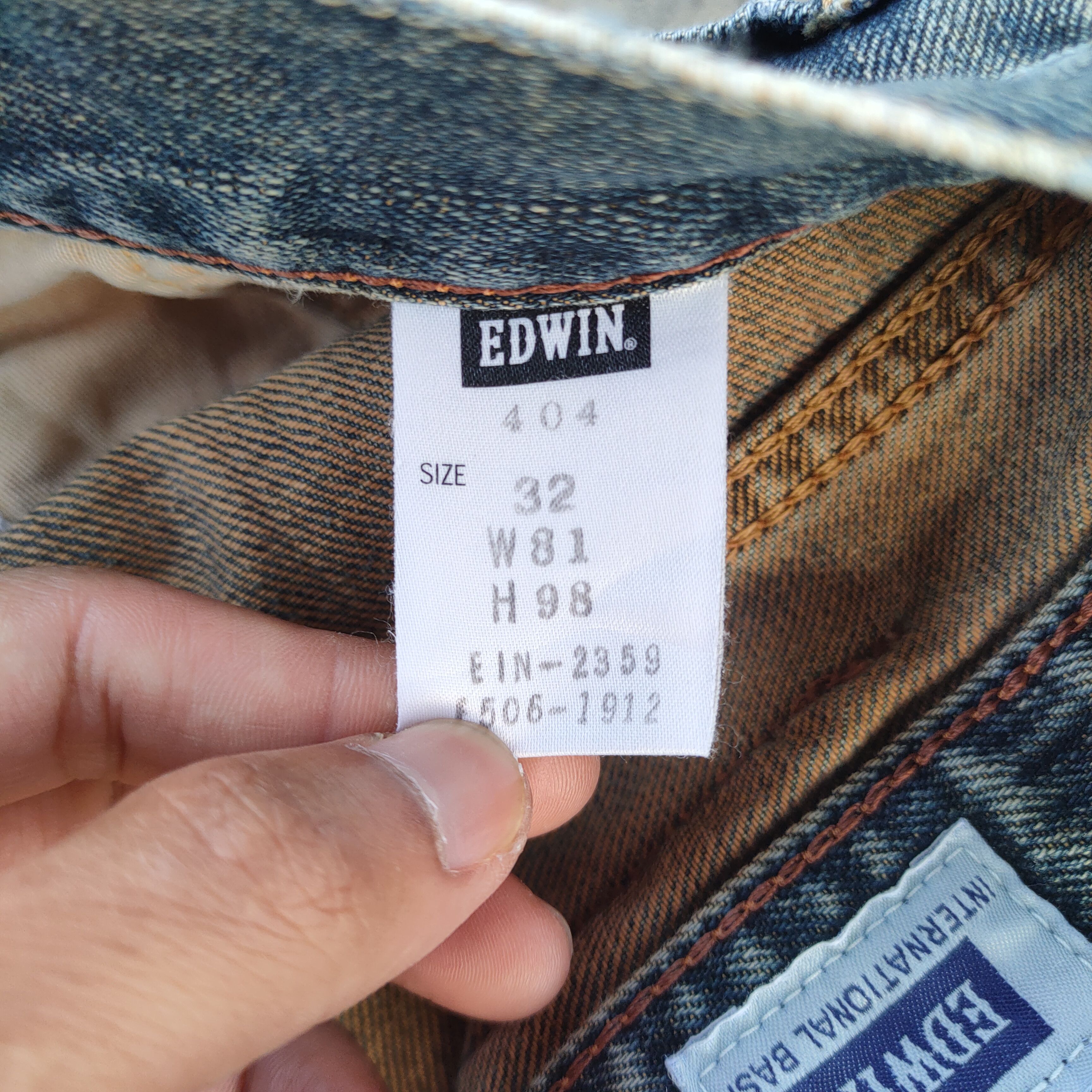 Edwin VINTAGE EDWIN 404 RUSTY FADED JEANS DENIM PANTS Size US 33 - 15 Thumbnail