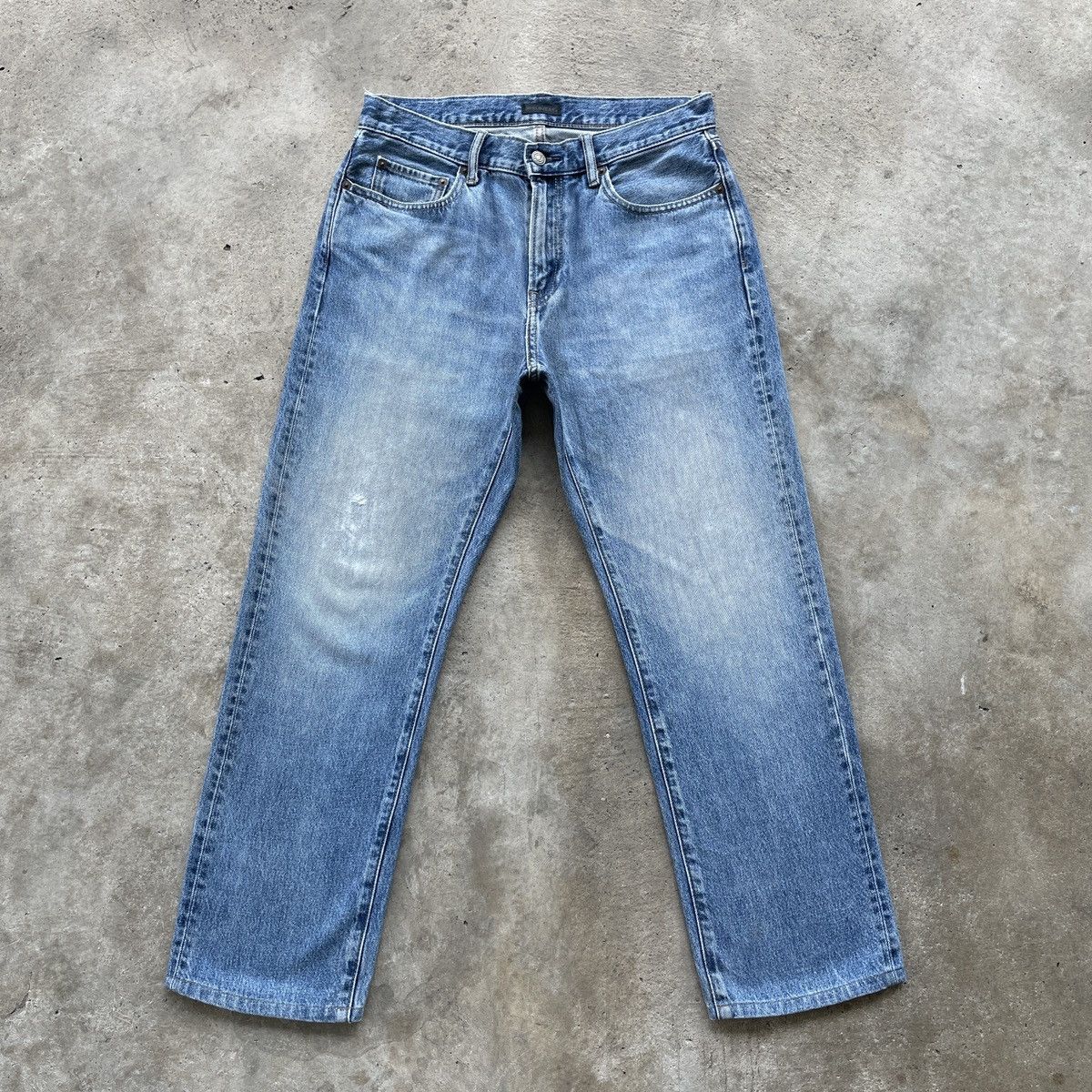 Japanese Brand × Jean × Vintage W31x27.5💥 Vintage Japanese Brand Faded Denim Jeans Pants Size US 31 - 1 Thumbnail