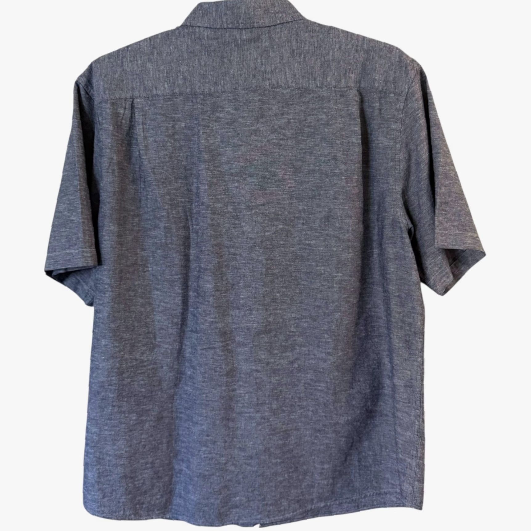 Vintage Dubnik Short-Sleeve Button-Down Pocket Shirt Blue Men's XL 100% Cotton Size US XL / EU 56 / 4 - 4 Thumbnail
