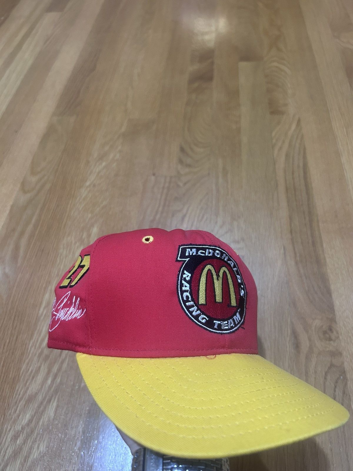 NASCAR NASCAR vintage y2k McDonalds racing team SnapBack hat #27 Size ONE SIZE - 1 Thumbnail