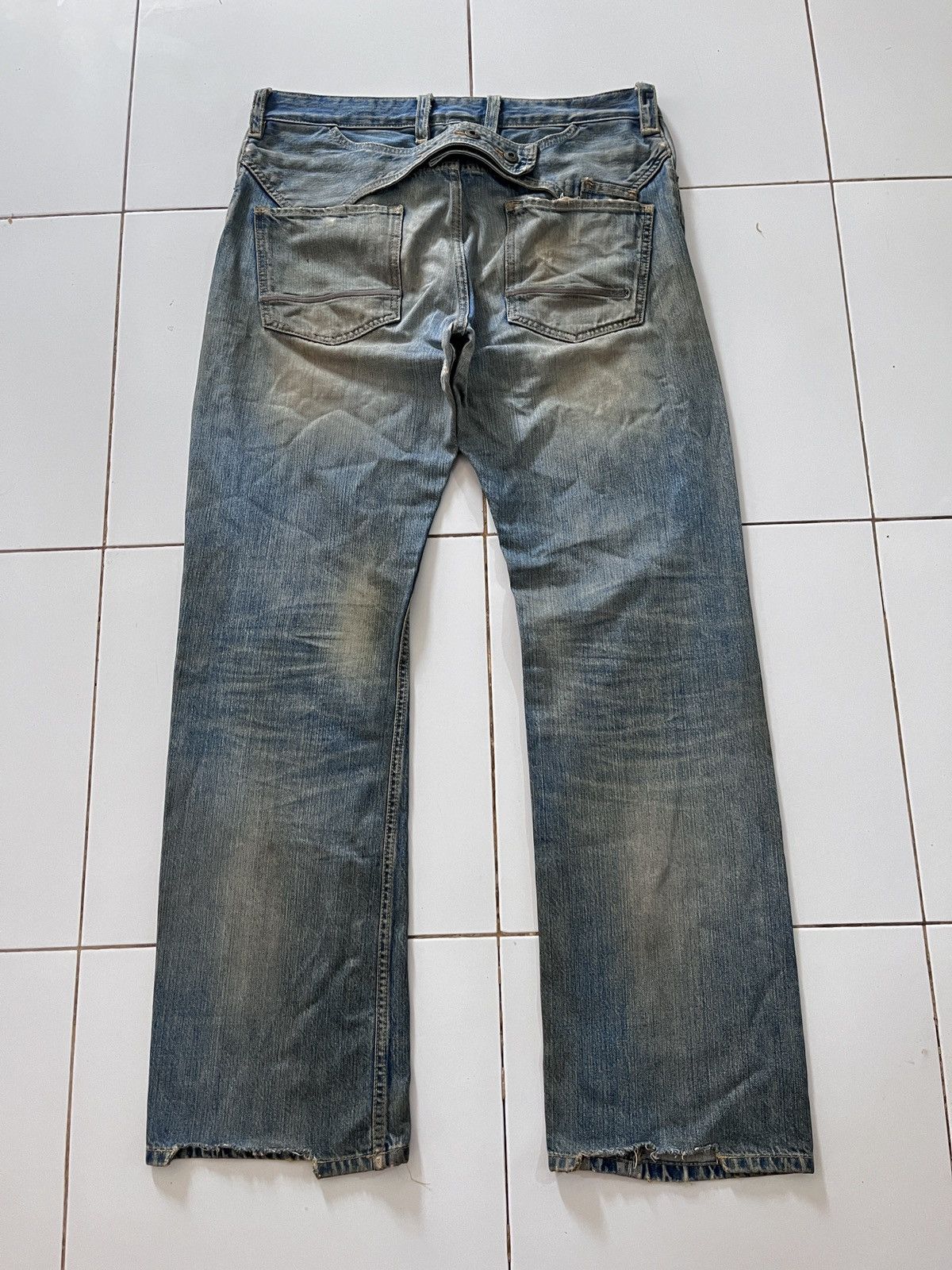 FCUK × French Connection DISTRESSED FCUK GUNS JEANS Size US 34 / EU 50 - 1 Thumbnail