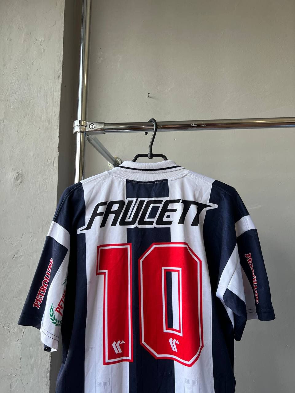 Vintage 1995 ALIANZA LIMA #10 MATCH WORN POLMER SOCCER JERSEY SHIRT Size US L / EU 52-54 / 3 - 17 Thumbnail