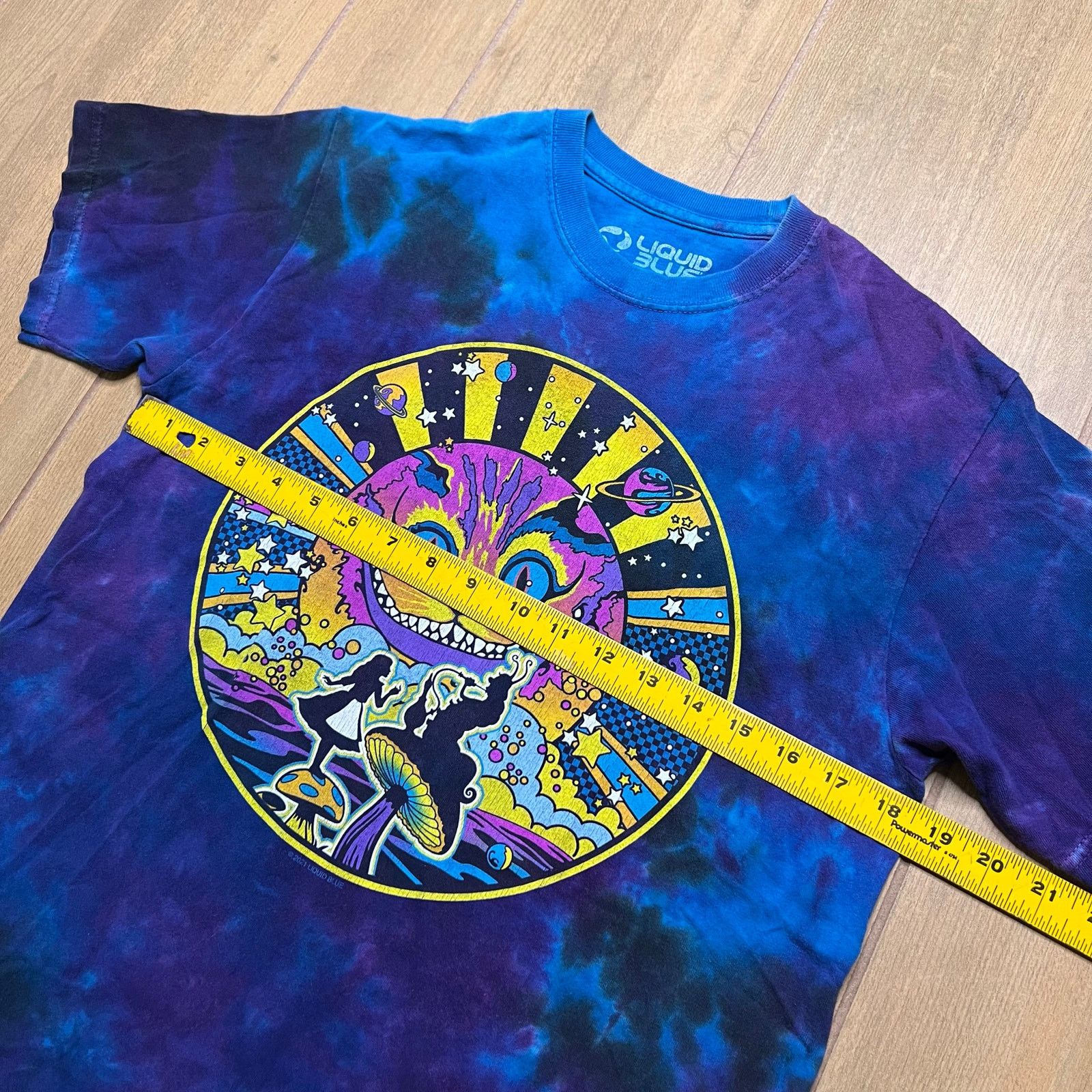Liquid Blue Vintage Liquid Blue Sz M Tie Dye T Shirt Alice & Wonderland Size US M / EU 48-50 / 2 - 7 Thumbnail