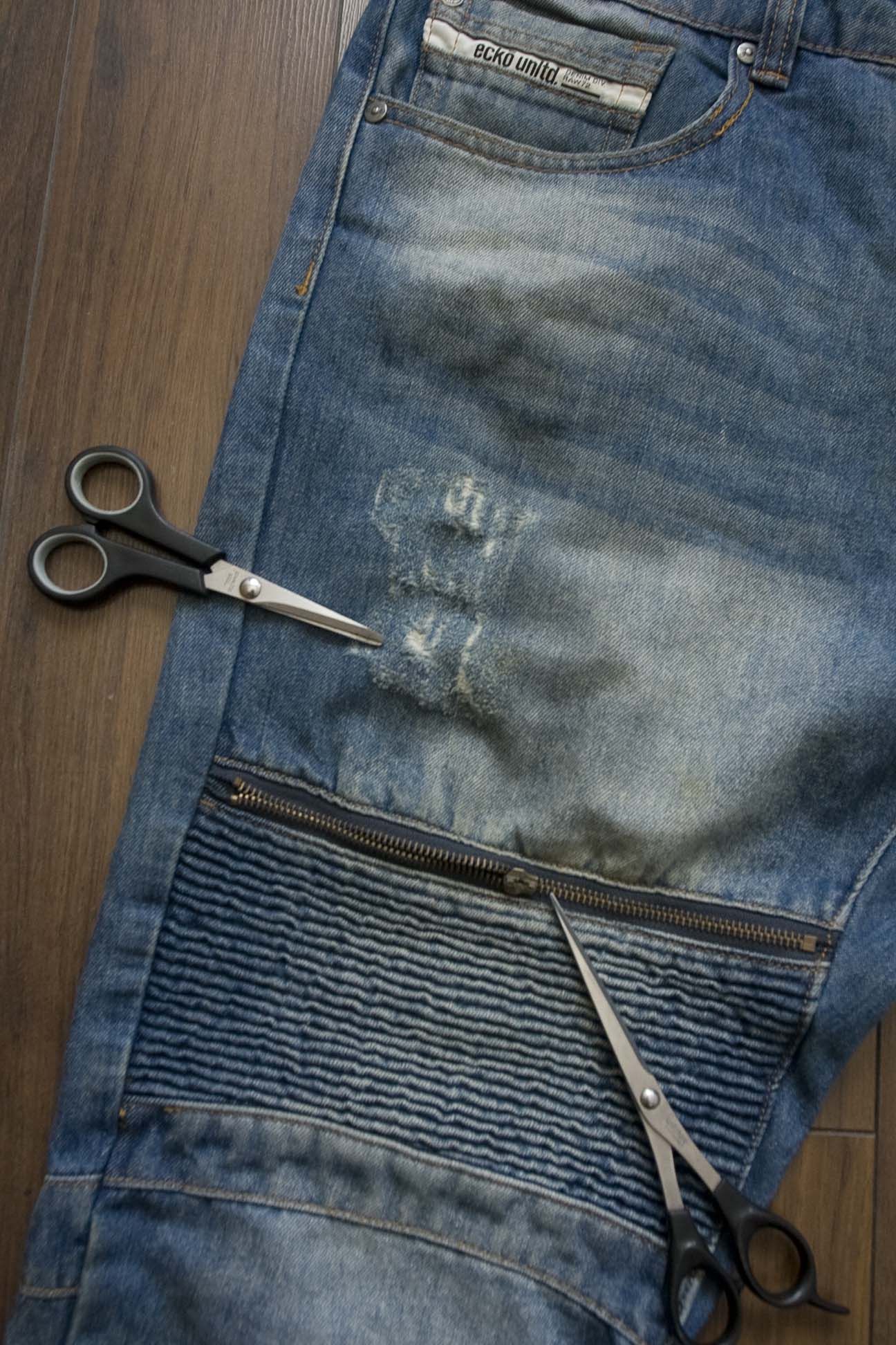 Ecko Unltd. Ecko Unltd Jeans Distressed Size 37x32.5 Blue Size US 37 - 6 Thumbnail