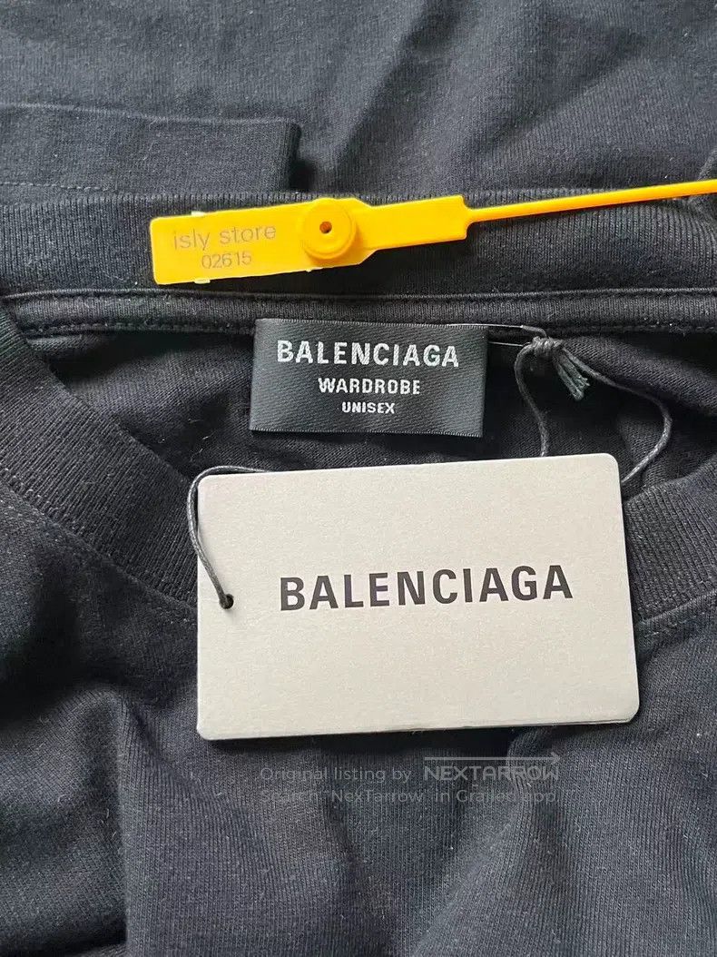 Balenciaga Balenciaga Mosaic Blurred Logo BB Letter Loose Short Sleev Size M / US 6-8 / IT 42-44 - 5 Thumbnail