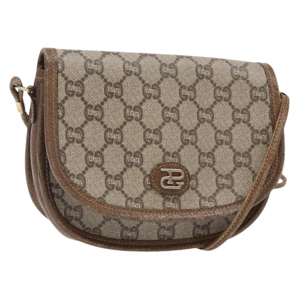 Gucci GUCCI GG Plus Supreme Shoulder Bag Pvc Beige Gold Size ONE SIZE - 1 Thumbnail