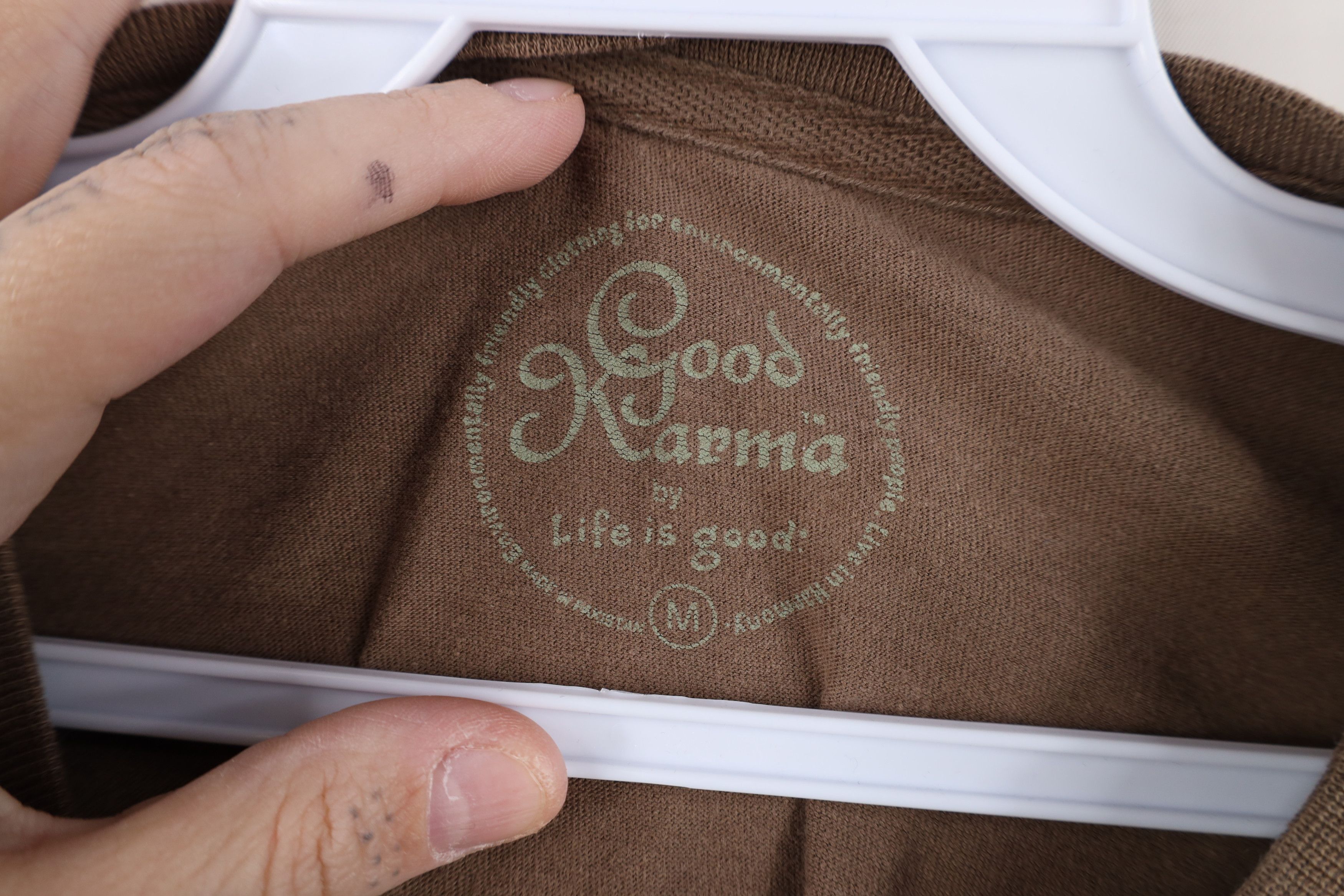 Life is Good Life Is Good Karma Cotton Nature Leaf Long Sleeve T-Shirt Size M / US 6-8 / IT 42-44 - 8 Thumbnail