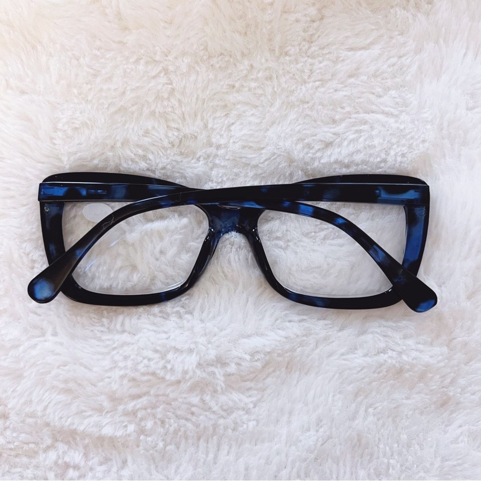 Other Leila Blue Cateye Oversized Reader Glasses Size ONE SIZE - 10 Thumbnail