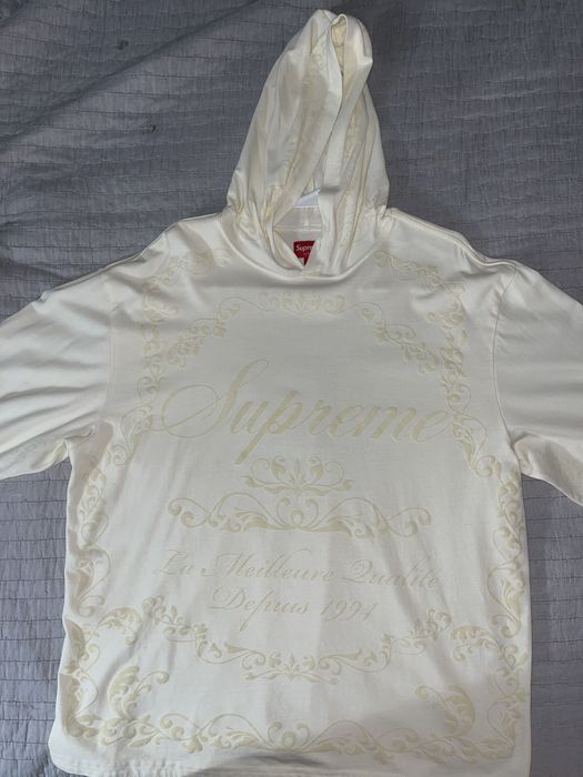 Supreme Supreme Celebre Hooded L/S Top- White | Grailed