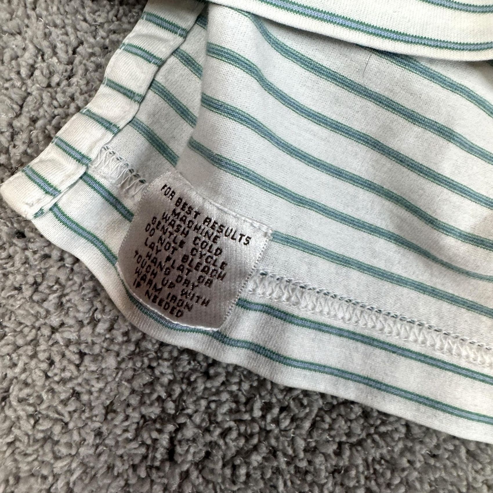 Peter Millar Peter Millar Polo Shirt Mens M White Green Stripe 100% Cotton Golf AC 1896 Logo Size US M / EU 48-50 / 2 - 6 Thumbnail