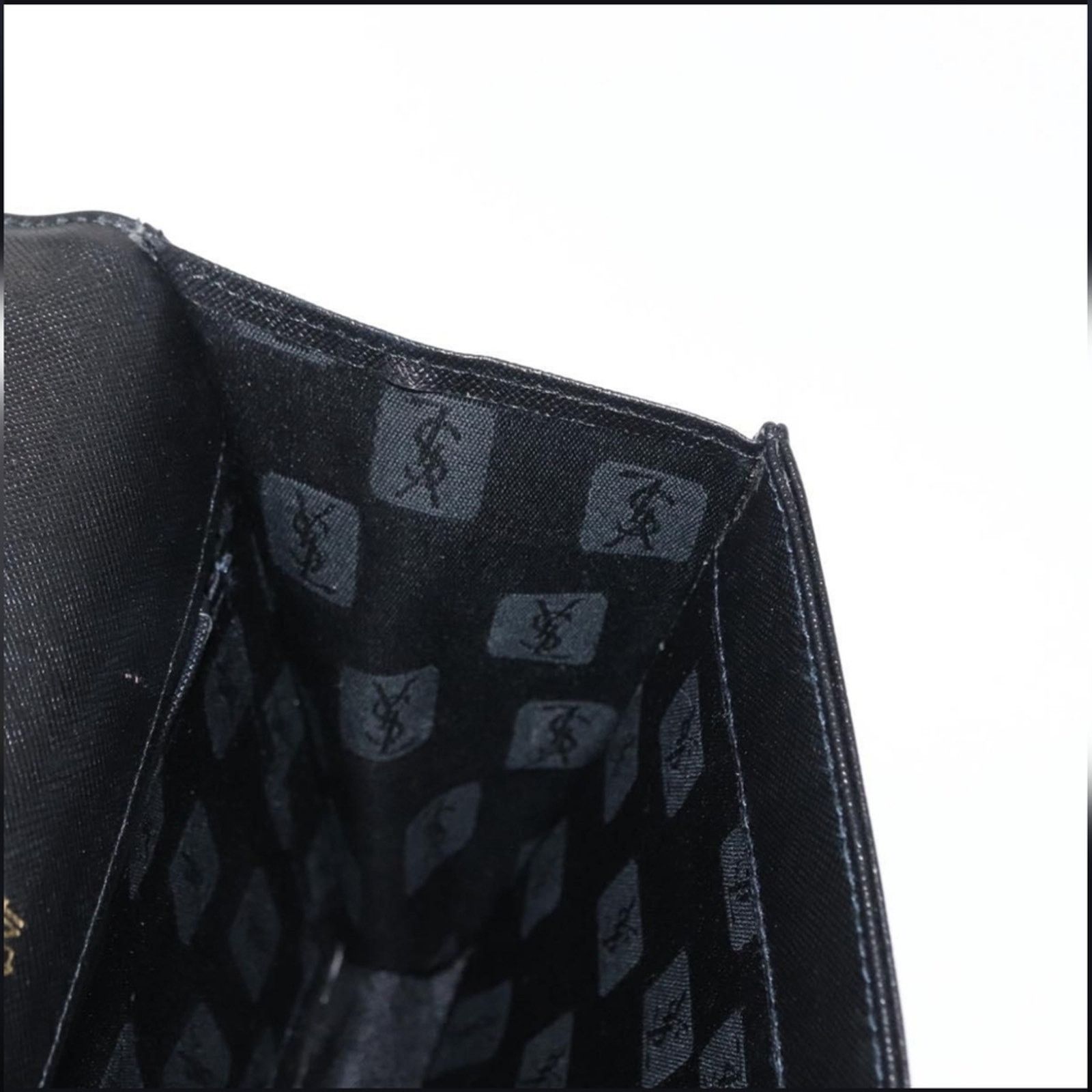 Yves Saint Laurent Vintage Yves Saint Laurent Leather Clutch Saffiano Tonal YSL Size ONE SIZE - 14 Thumbnail