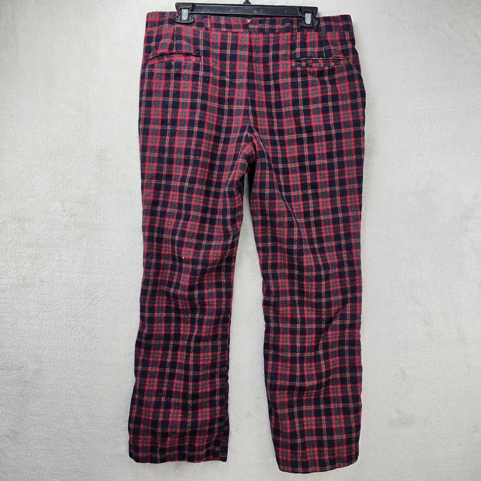 Corbin Vintage Scottish Tartan By Corbin Pants 34x27 Plaid Wool 70s Size US 34 / EU 50 - 7 Thumbnail