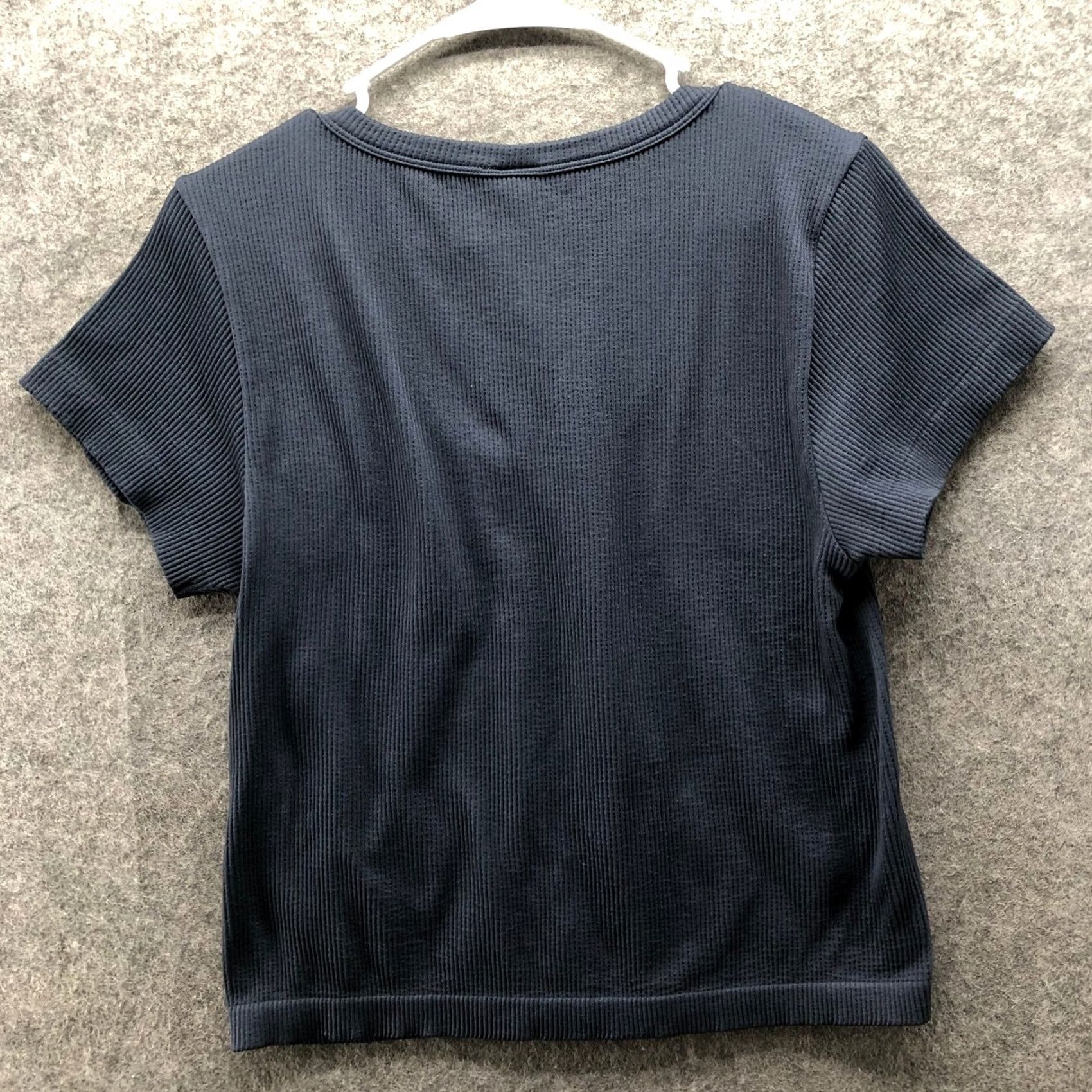Old Navy Old Navy Womens XXL Navy Scoop Neck Ribbed Seamless Active Top Size XXL / US 16-18 / IT 52-54 - 2 Thumbnail