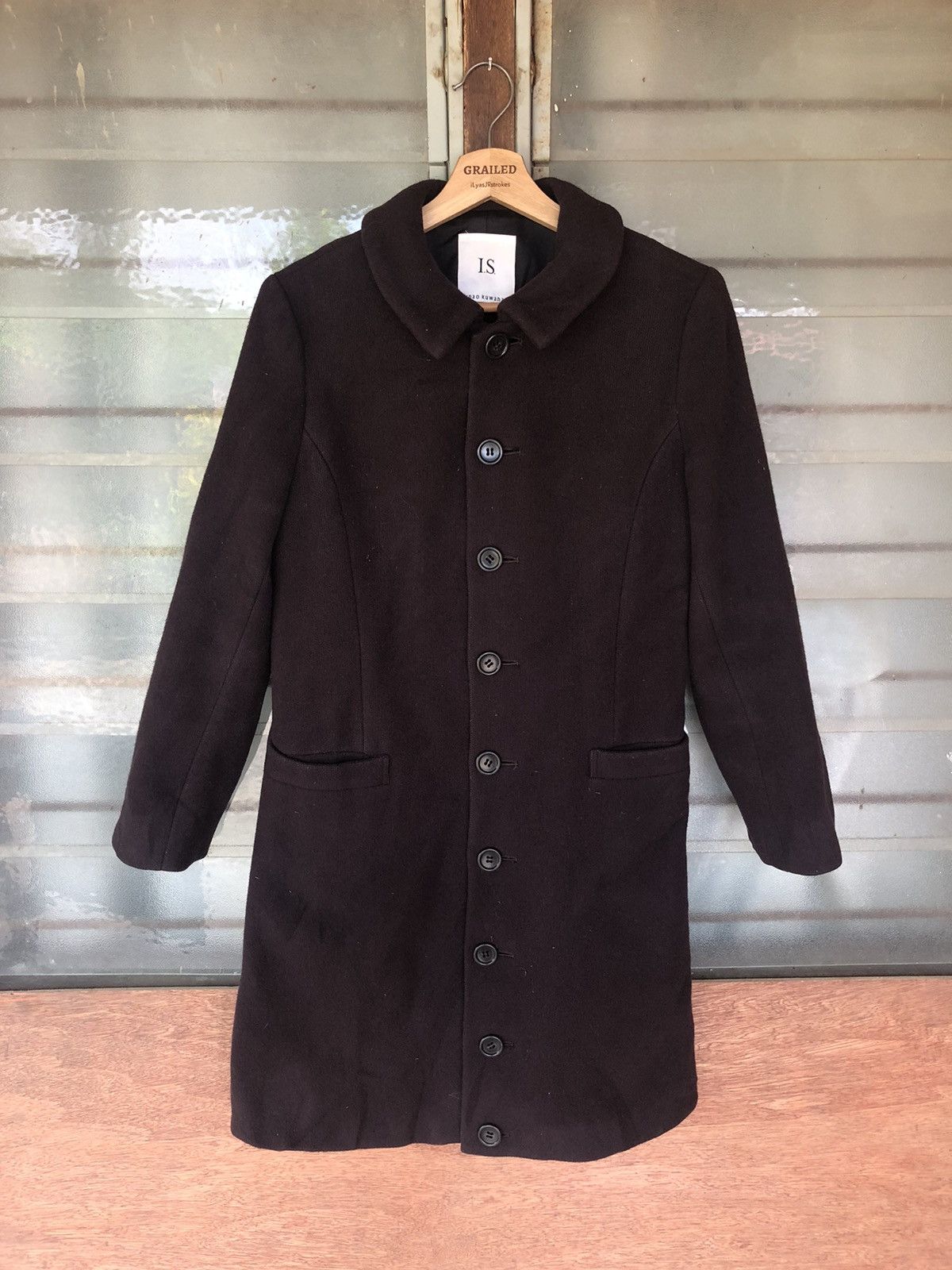 Issey Miyake Vintage IS Sunao Kuwahara Long Coat Jacket Size US M / EU 48-50 / 2 - 1 Thumbnail