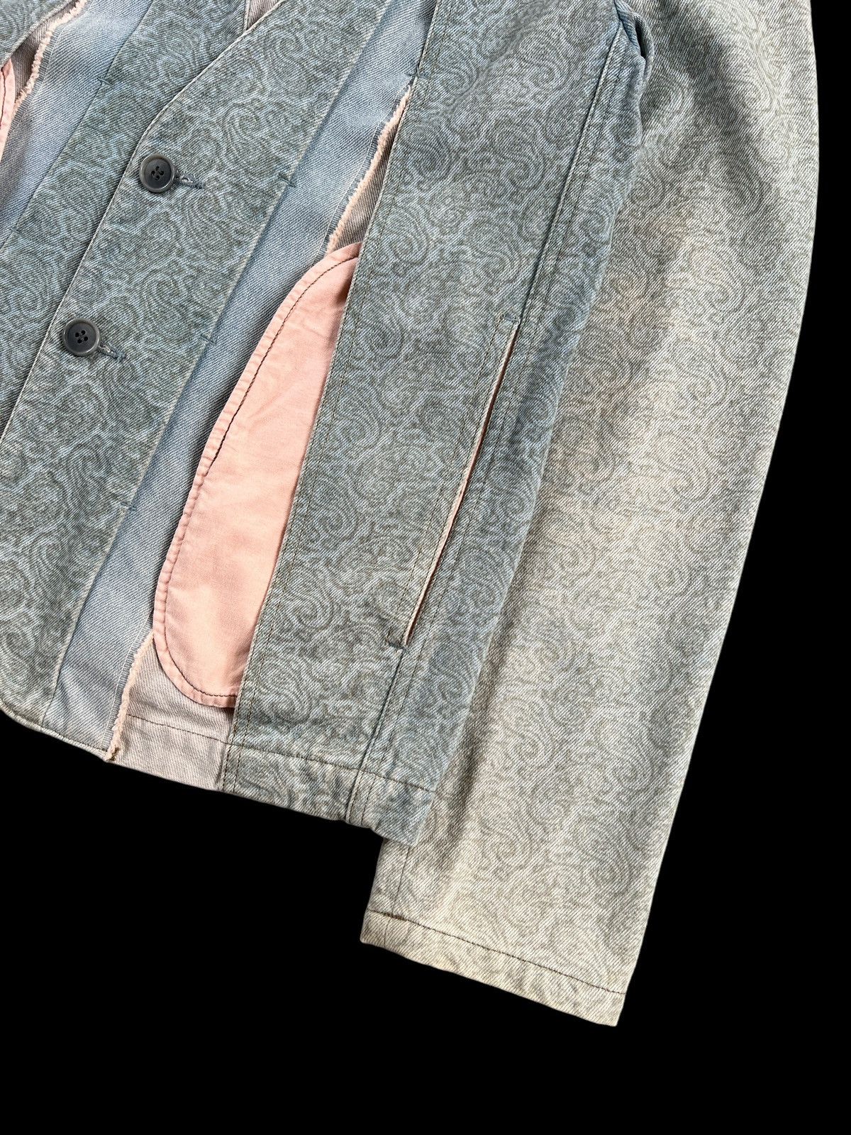 Toga Vintage 90s Toga Reconstructed Paisley Denim Blazer Size US S / EU 44-46 / 1 - 6 Thumbnail