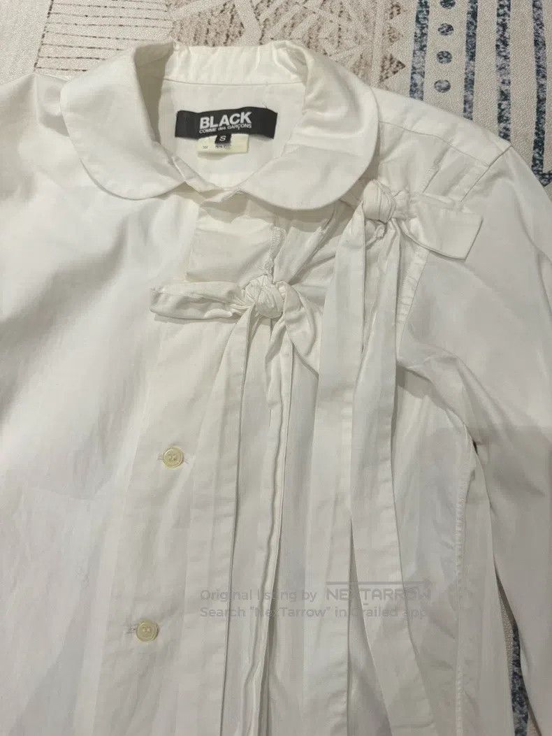 Comme des Garcons Comme Des Garcons Vintage White Bow Tie Shirt with Butterf Size S / US 4 / IT 40 - 2 Thumbnail