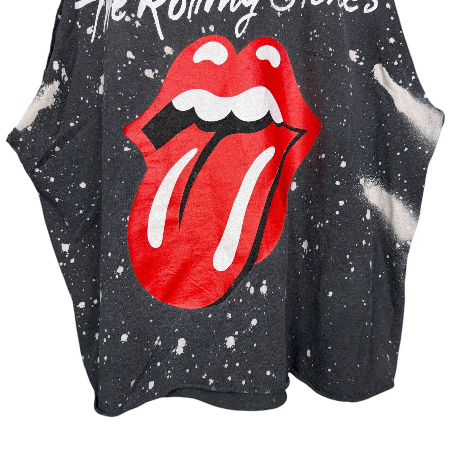 Other The Rolling Stones Large Classic Tongue Logo Acid Wash Tank Size US L / EU 52-54 / 3 - 5 Thumbnail