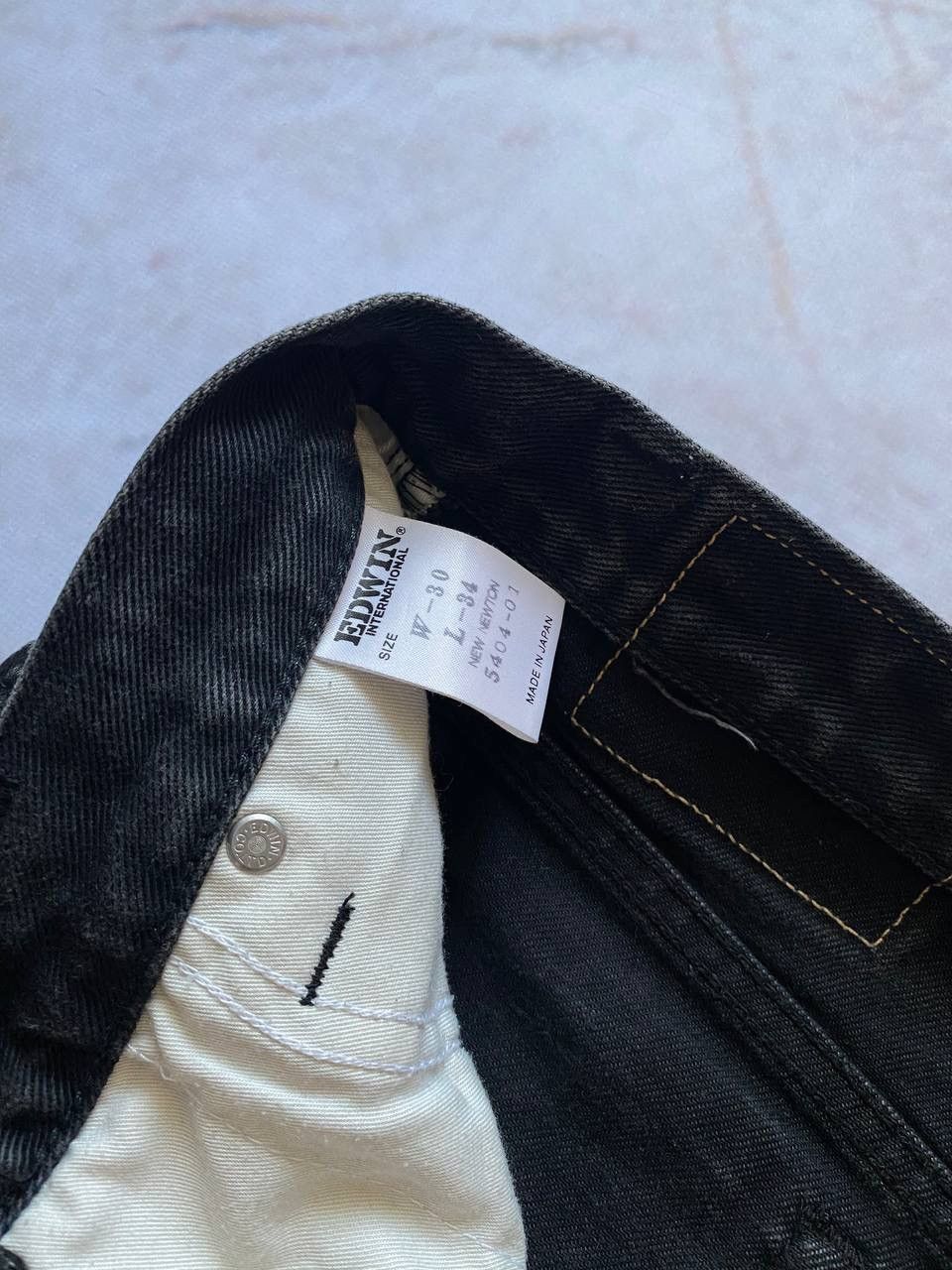 Edwin × Japanese Brand × Vintage Vintage Edwin Faded Denim Pants Regular Fit Black Size US 30 / EU 46 - 7 Thumbnail