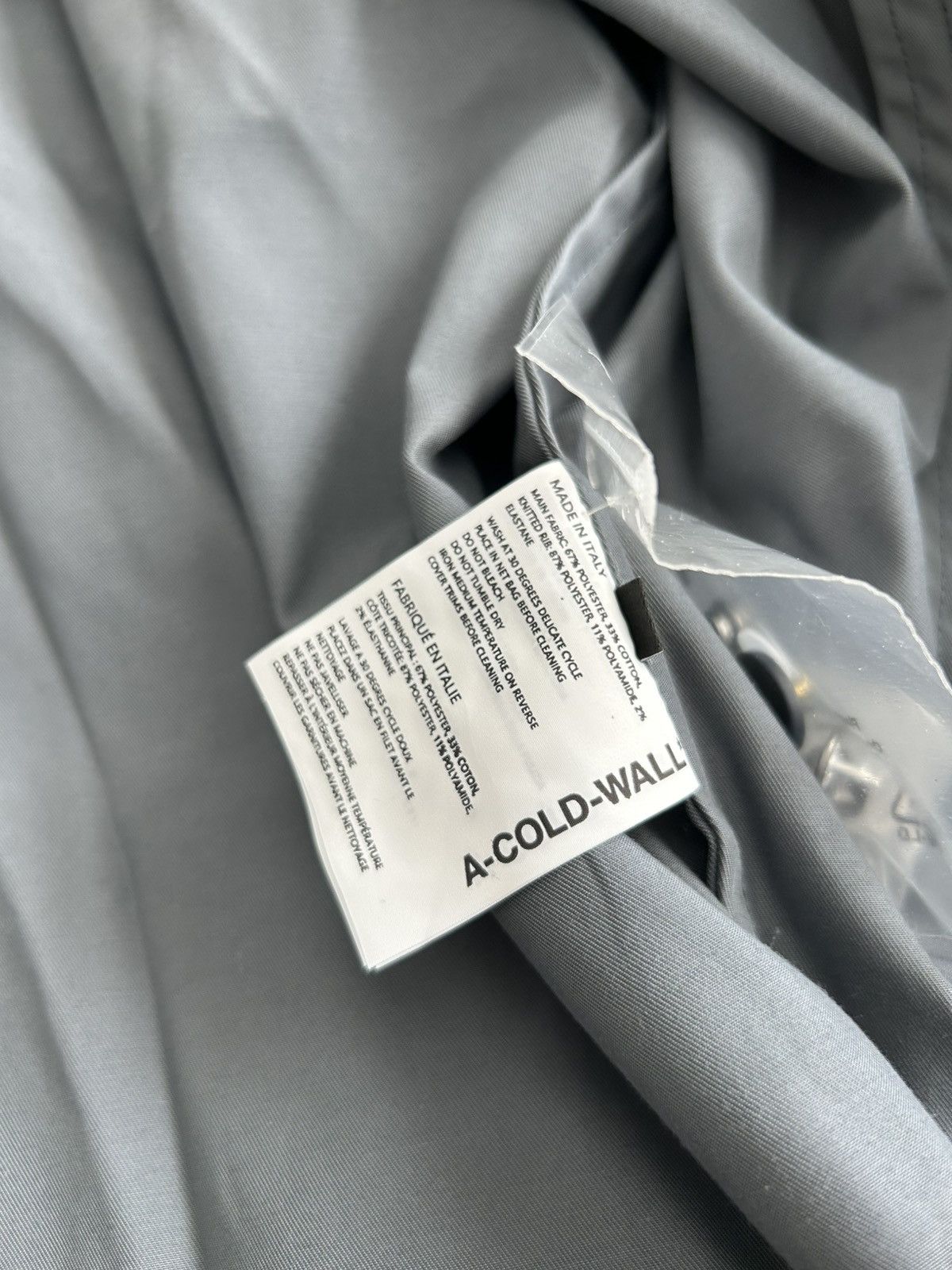 A-COLD-WALL* A Cold Wall Cinch Bomber Jacket Slate ACW Italy Size US L / EU 52-54 / 3 - 6 Thumbnail