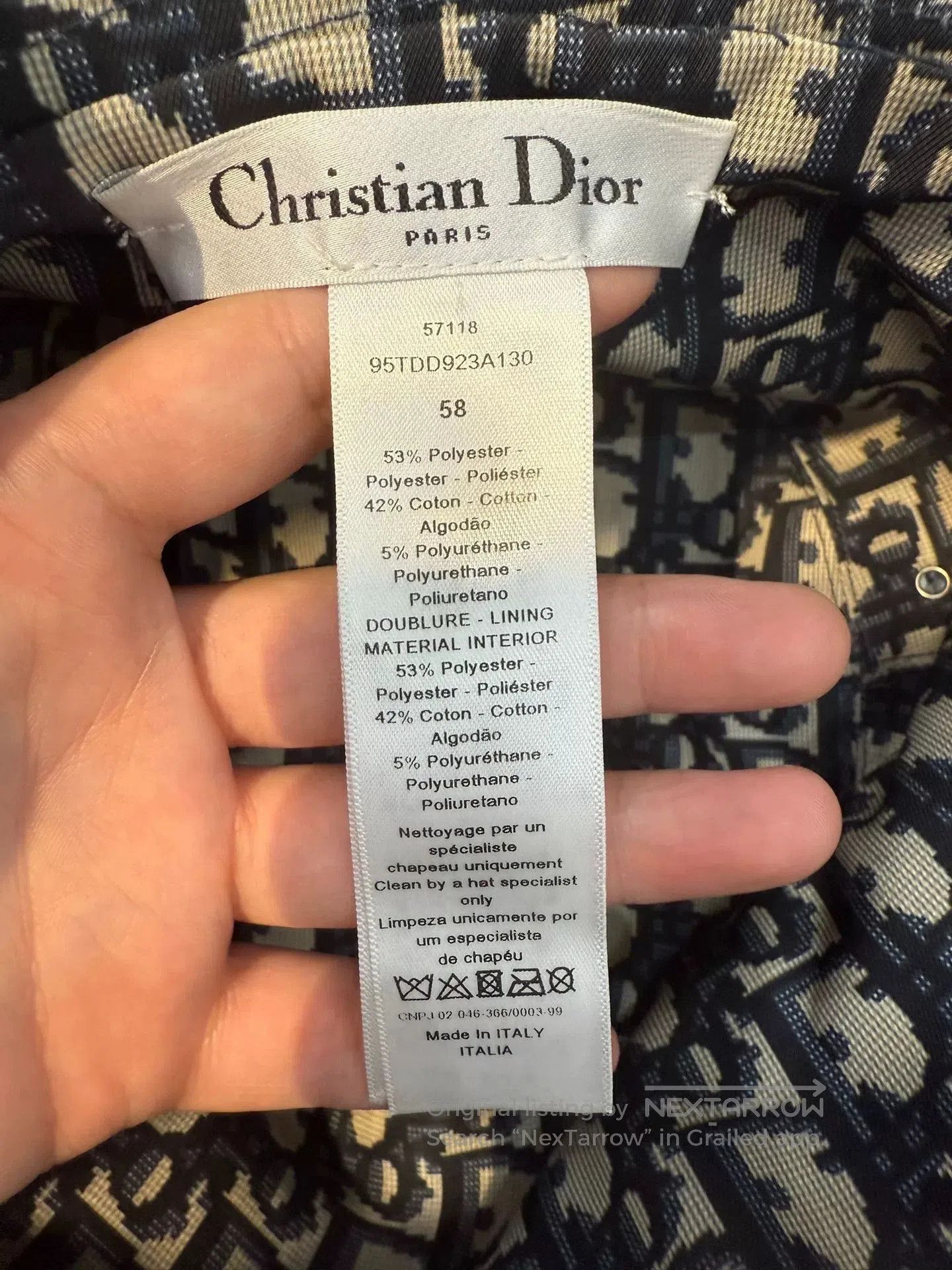 Dior Dior Classic Logo Bucket Hat. Size ONE SIZE - 6 Thumbnail
