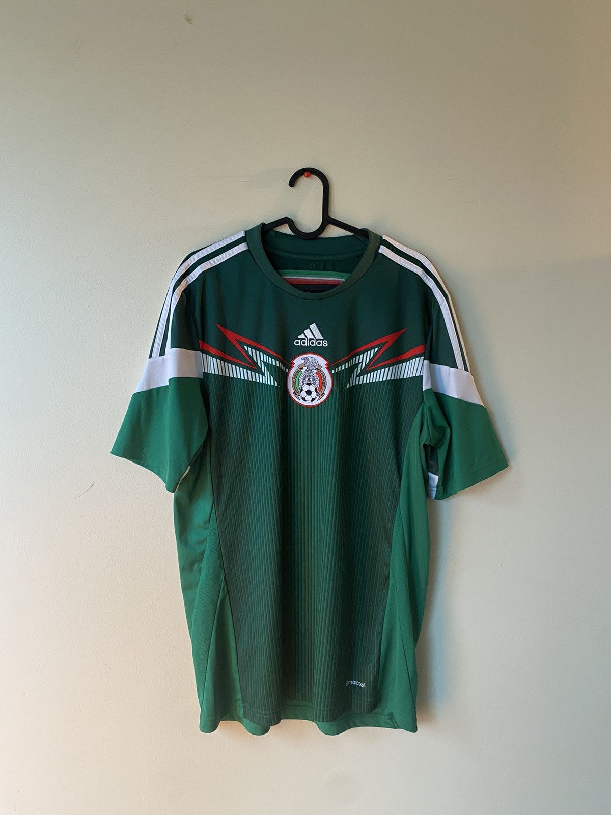 Adidas Mexico 2014 World Cup Jersey Size US L / EU 52-54 / 3 - 1 Thumbnail